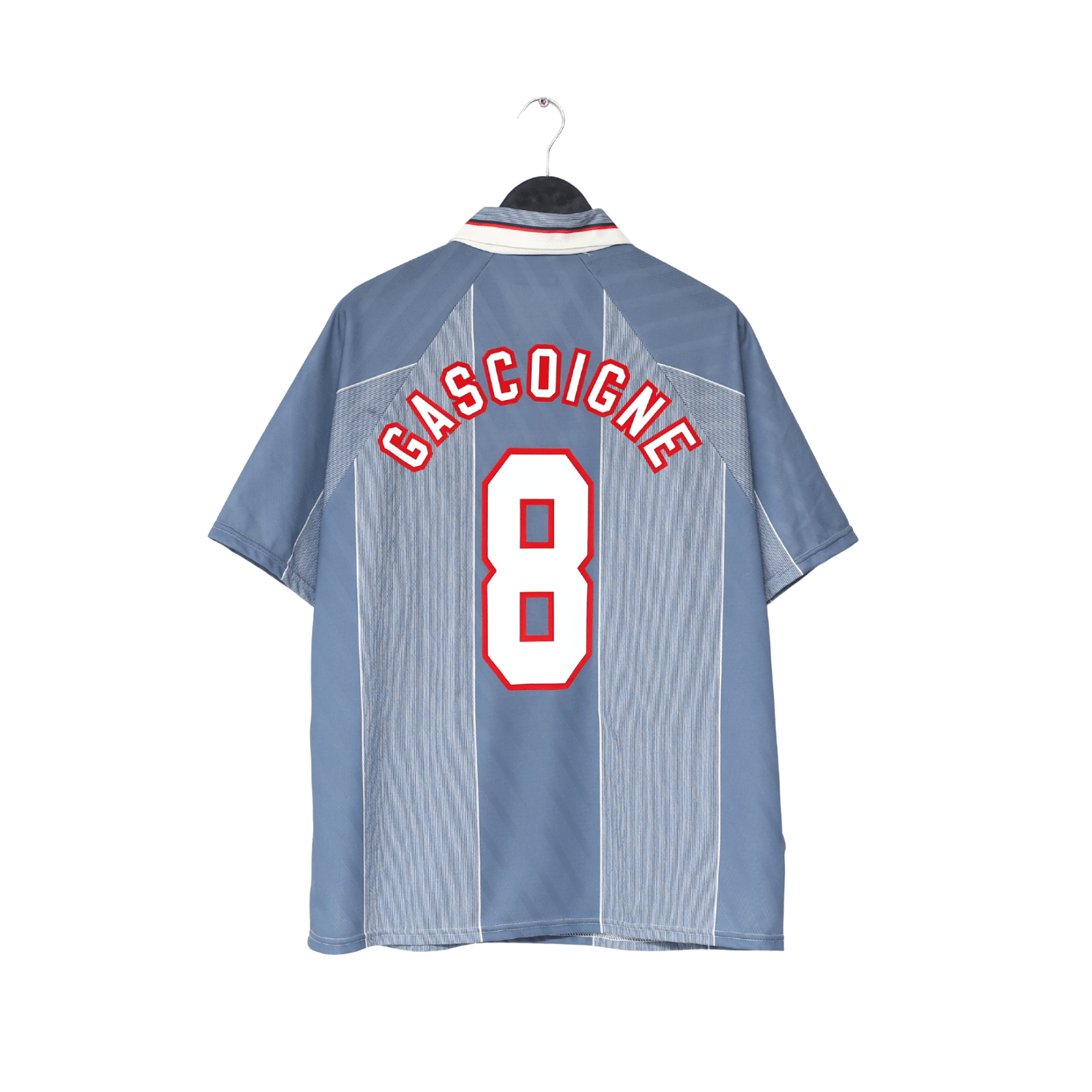 1996/97 GASCOIGNE #8 England Vintage Umbro Away Football Shirt (XL) Euro 96