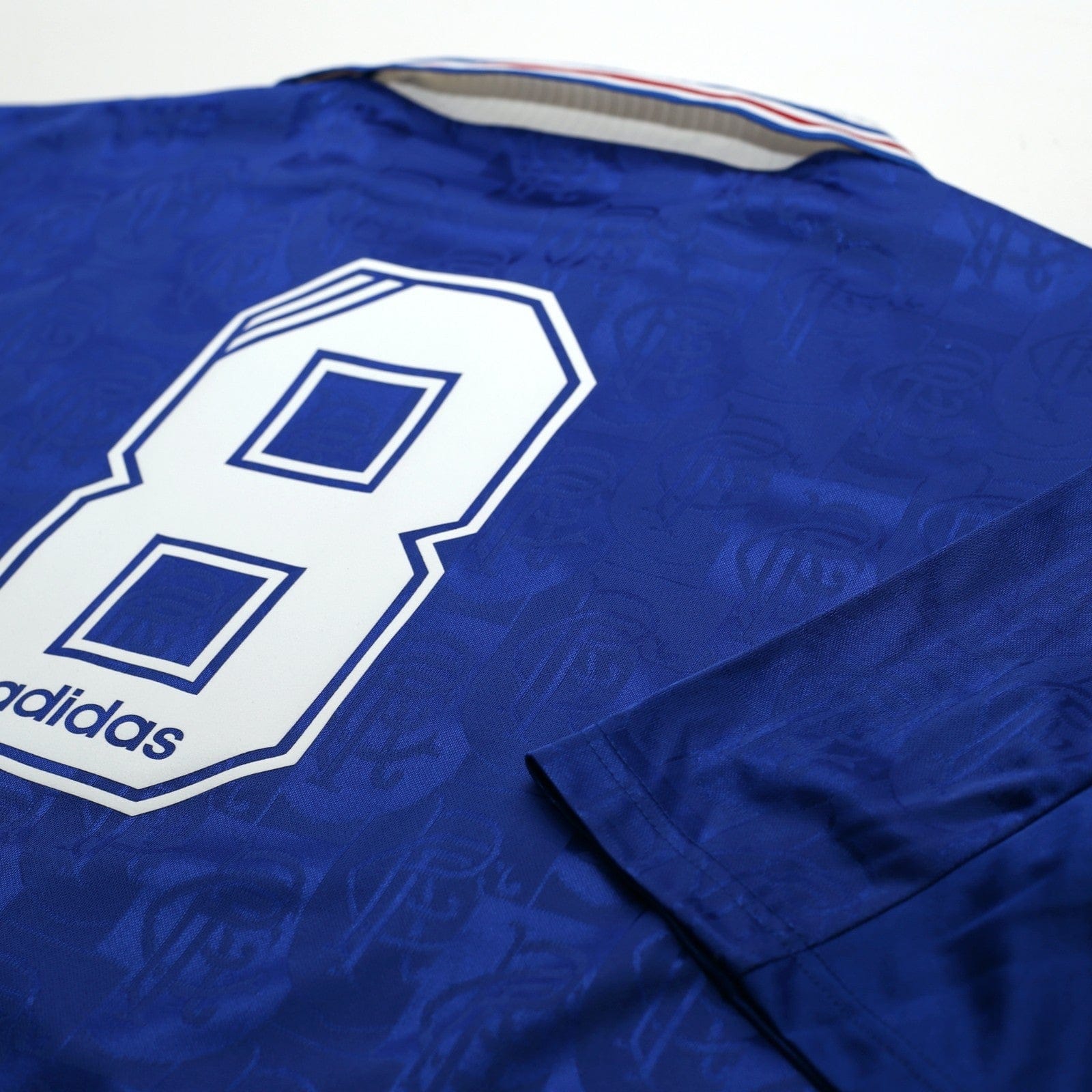 1996/97 Gascoigne #8 Rangers Vintage adidas Home Football Shirt (XL)