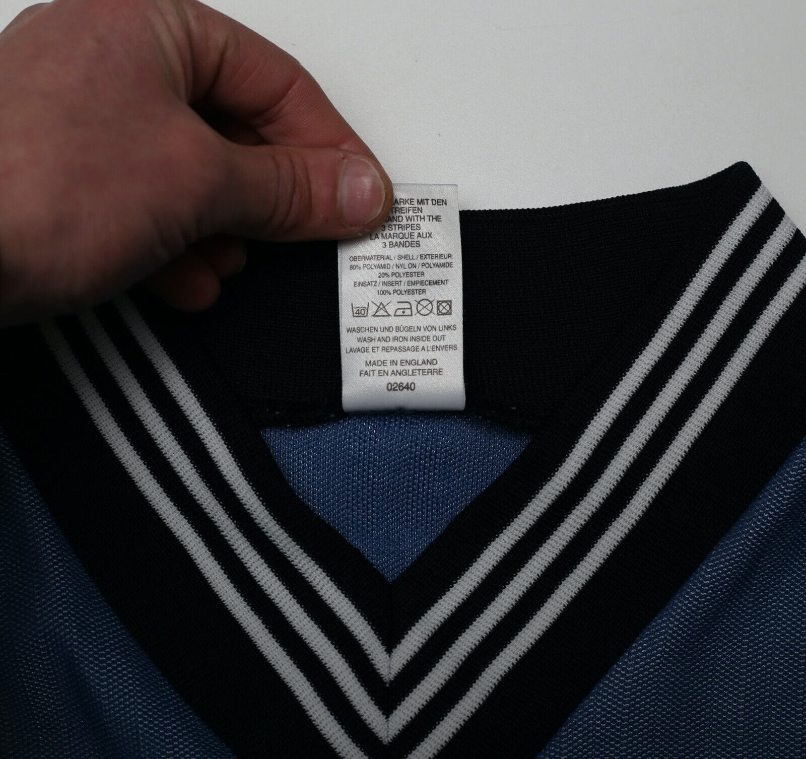 1996/97 GINOLA #14 Newcastle United Vintage adidas Away Football Shirt (L/XL)