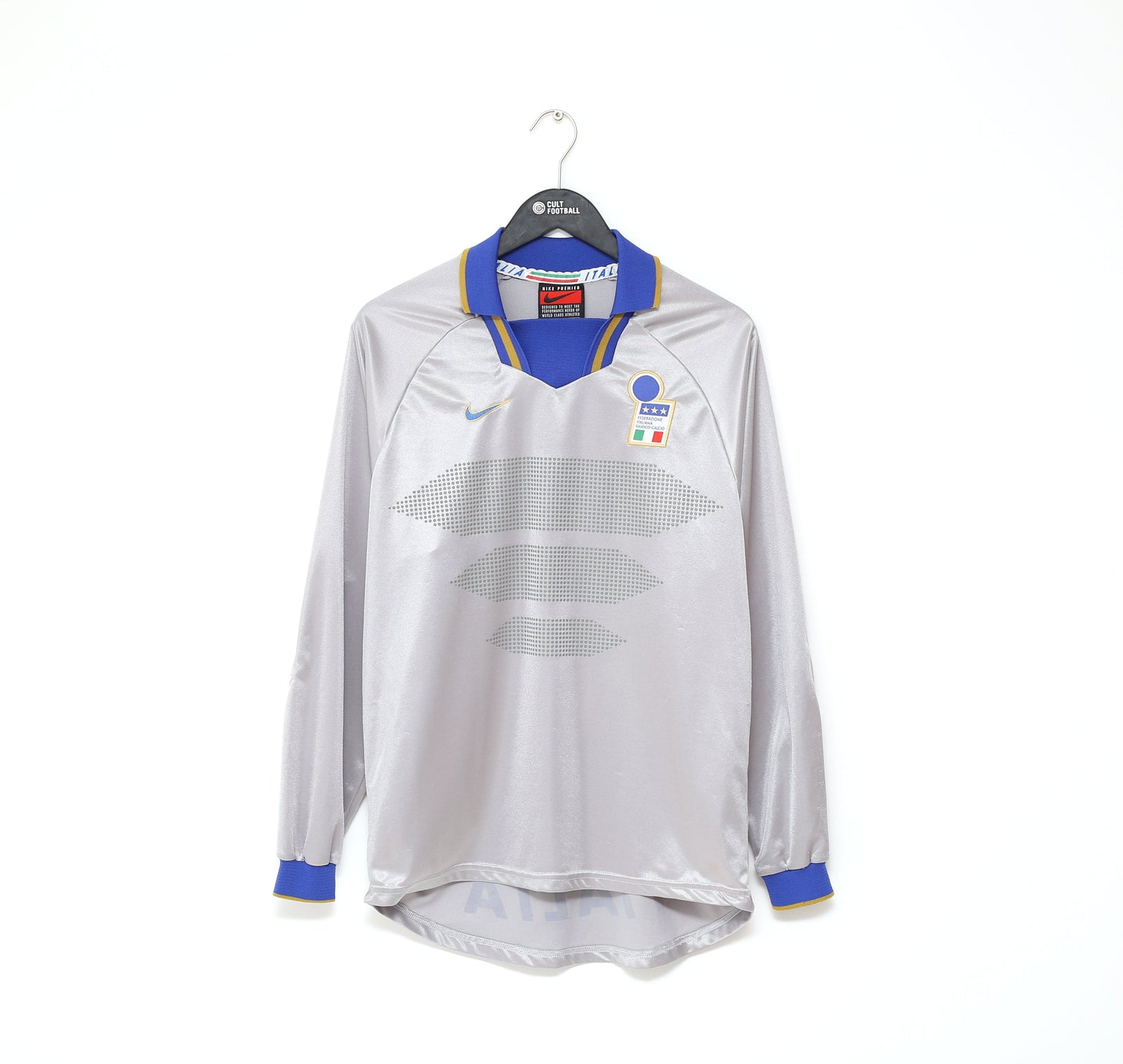 1996/97 ITALY Vintage Nike Home GK Football Shirt (M) EURO 96 Peruzzi, Pagluica