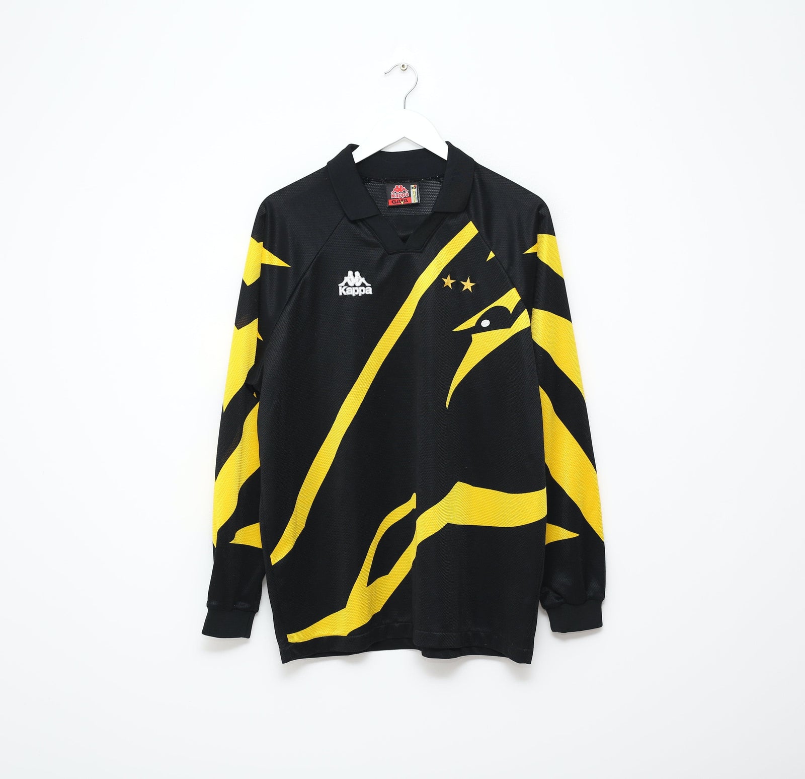 1996/97 JUVENTUS Vintage Kappa Long Sleeve Third Football Shirt Jersey (XL) Jaspo