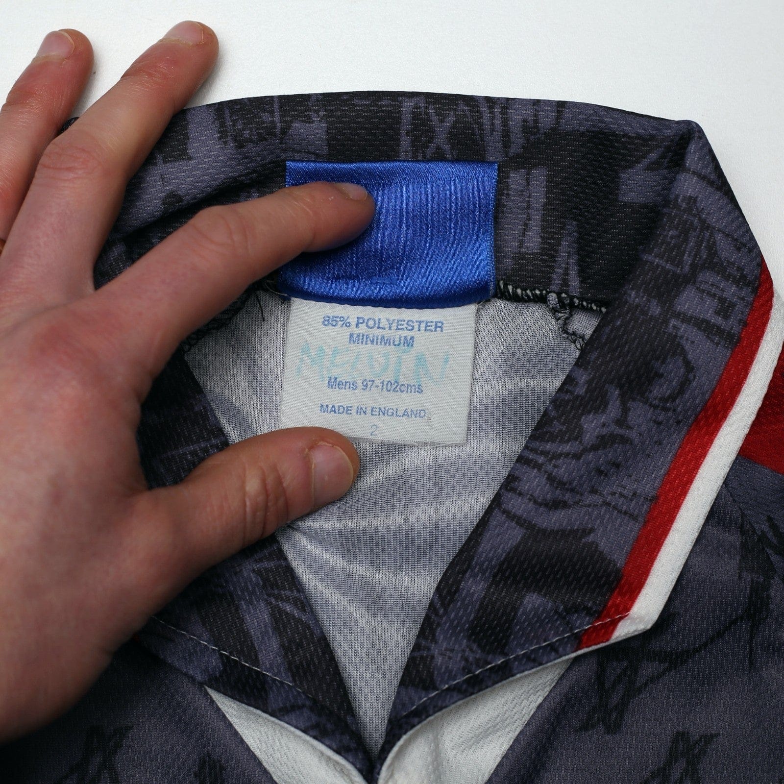 1996/97 Kluivert #9 Ajax Vintage Umbro Away Football Shirt (M)