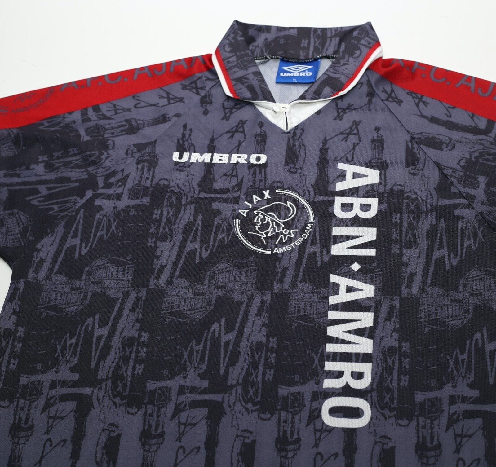 1996/97 LITMANEN #10 Ajax Vintage Umbro Away Football Shirt Jersey (L/XL)