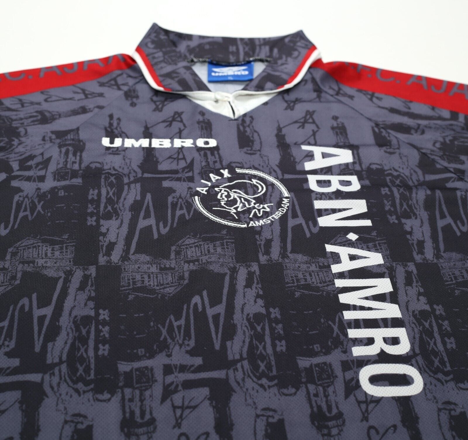 1996/97 LITMANEN #10 Ajax Vintage Umbro Away Football Shirt Jersey (L/XL)