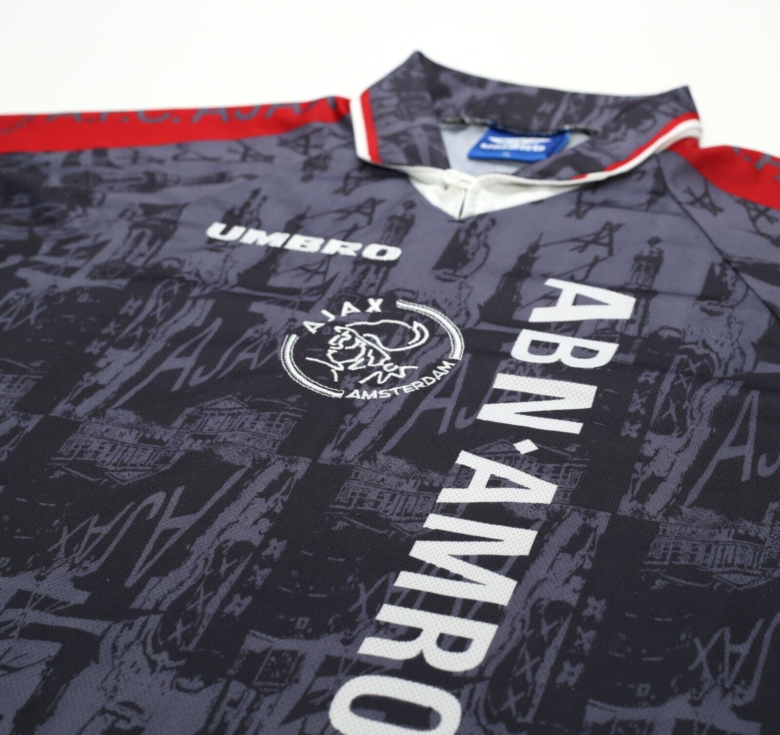 1996/97 LITMANEN #10 Ajax Vintage Umbro Away Football Shirt Jersey (L/XL)