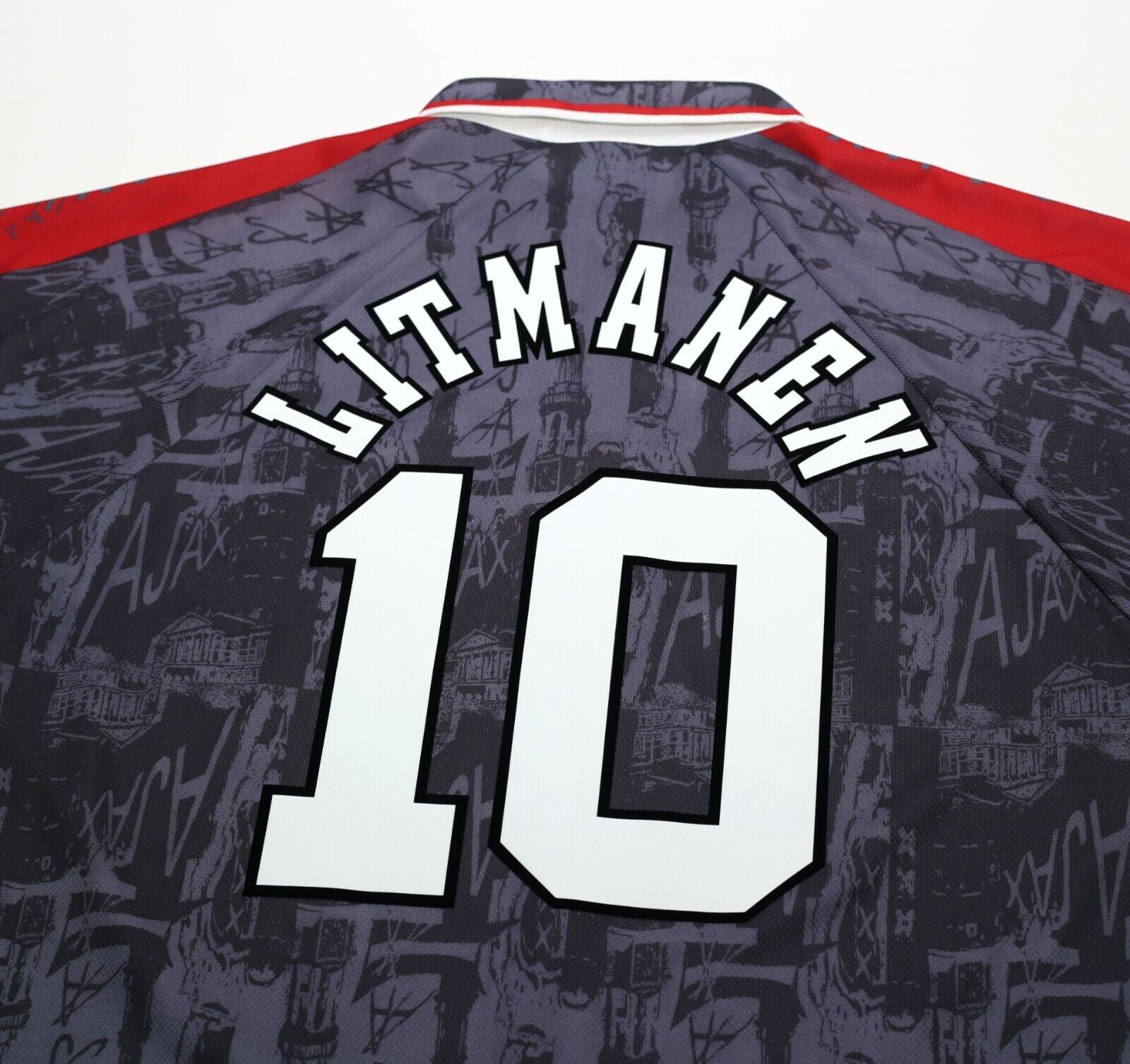 1996/97 LITMANEN #10 Ajax Vintage Umbro Away Football Shirt Jersey (L/XL)