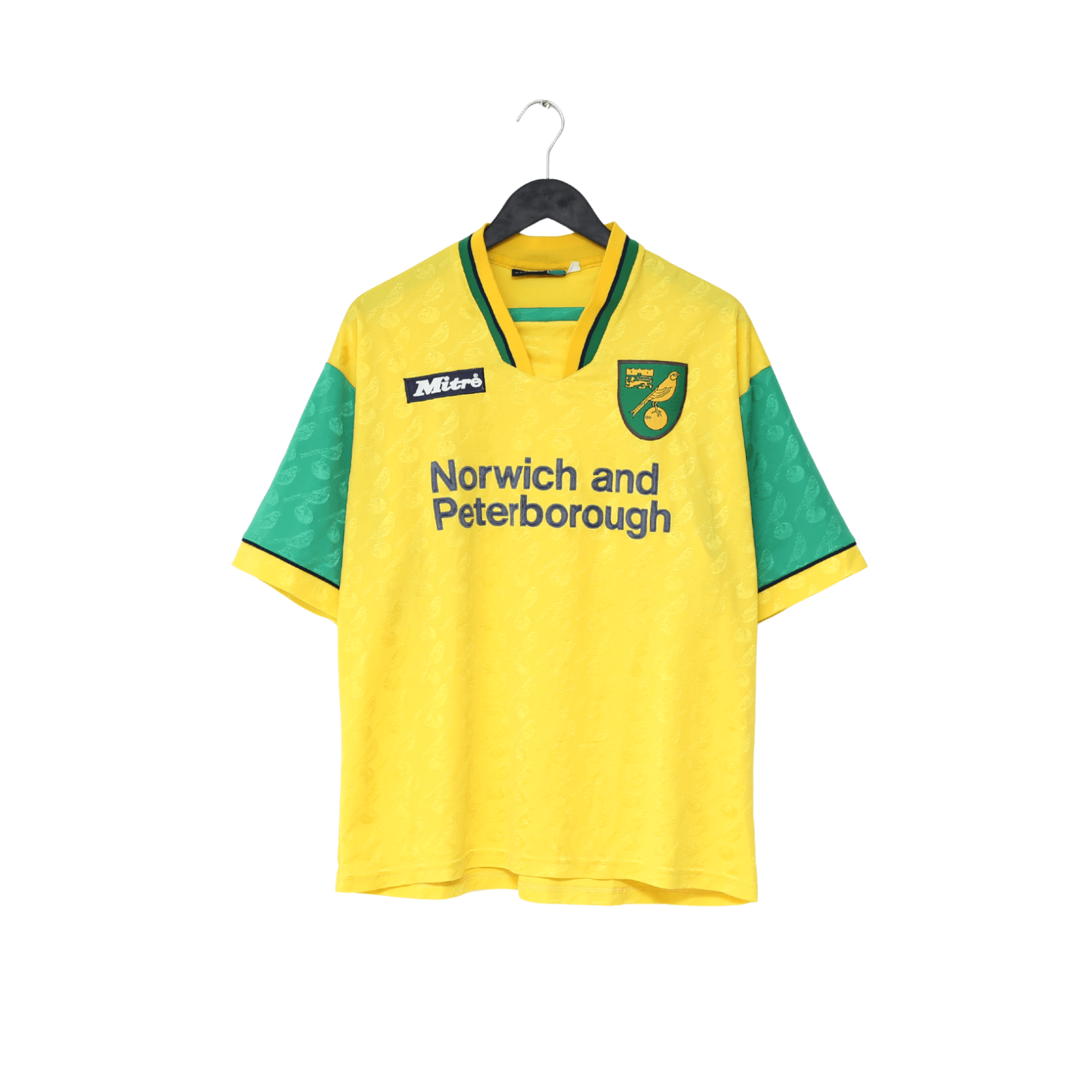 1996/97 NORWICH CITY Vintage Mitre Home Football Shirt (L)