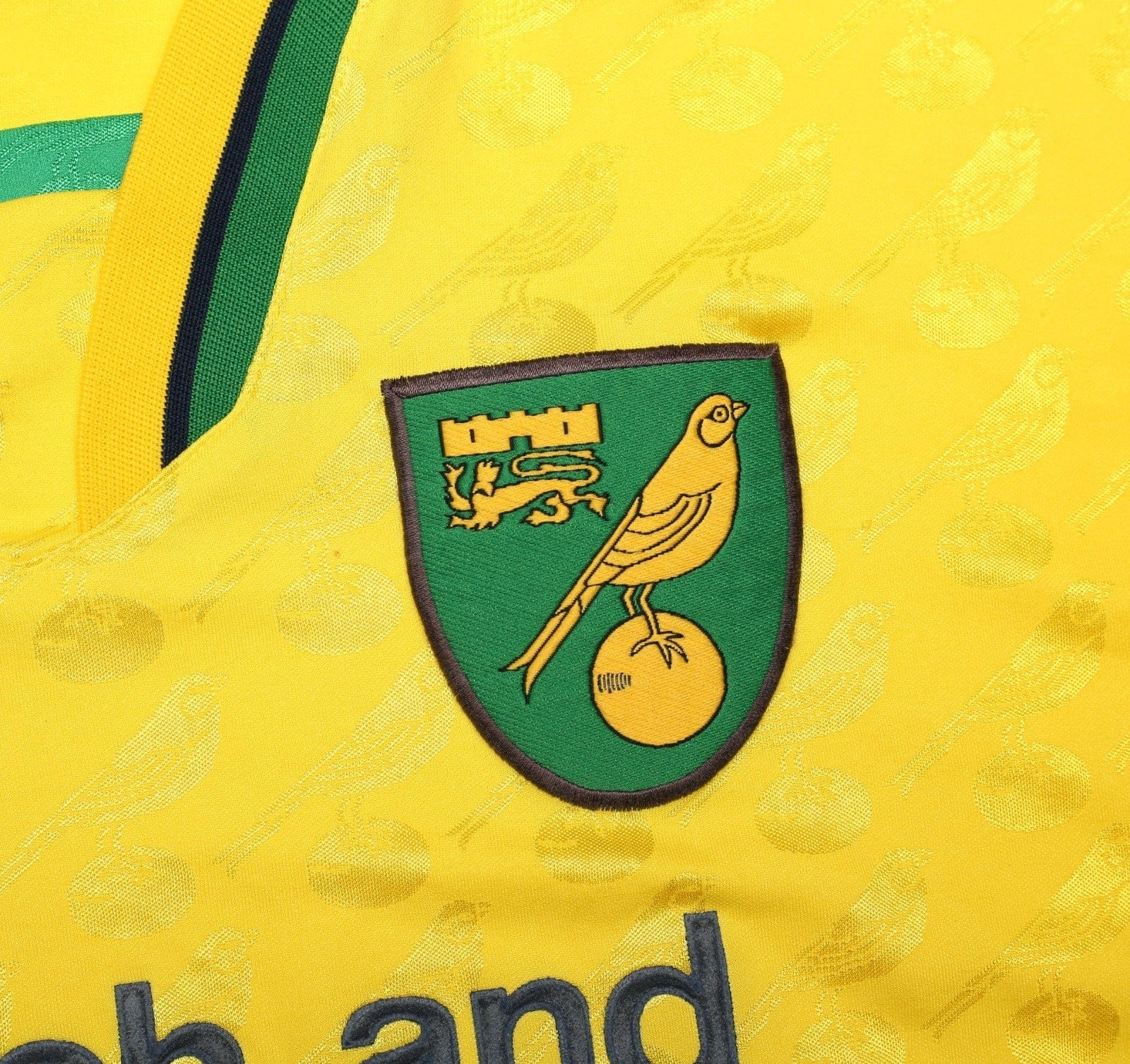 1996/97 NORWICH CITY Vintage Mitre Home Football Shirt (L)