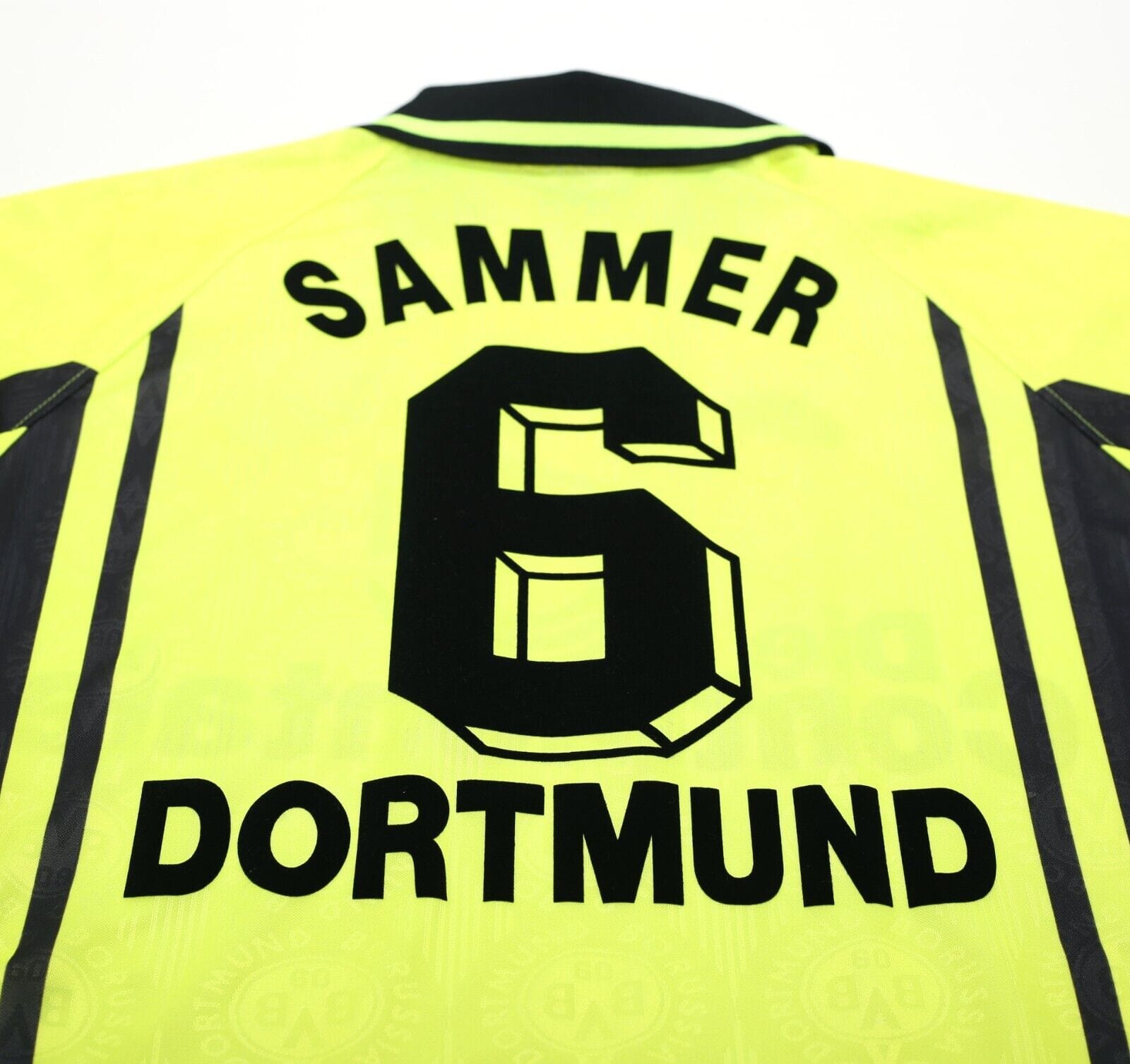 1996/97 SAMMER #6 Borussia Dortmund Vintage Nike Home Football Shirt (M)