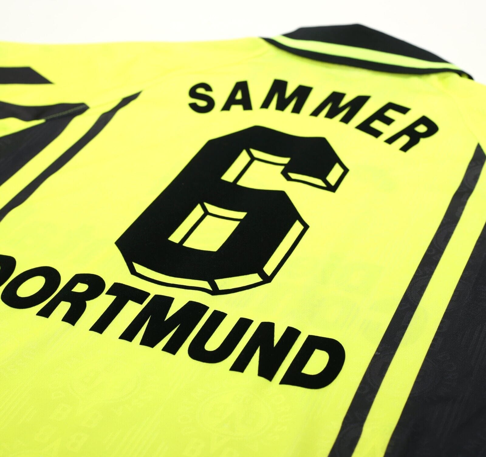 1996/97 SAMMER #6 Borussia Dortmund Vintage Nike Home Football Shirt (M)