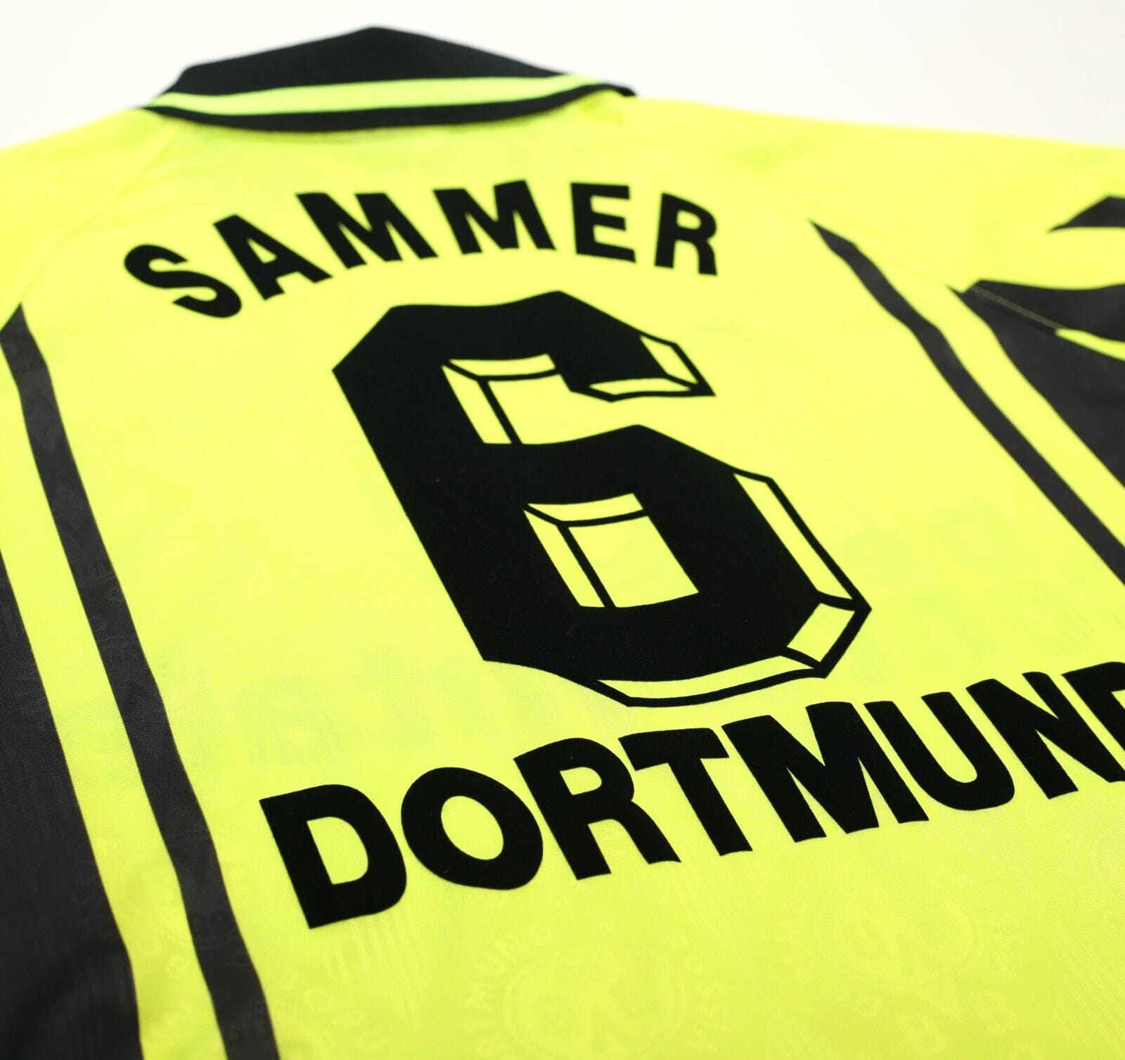 1996/97 SAMMER #6 Borussia Dortmund Vintage Nike Home Football Shirt (M)