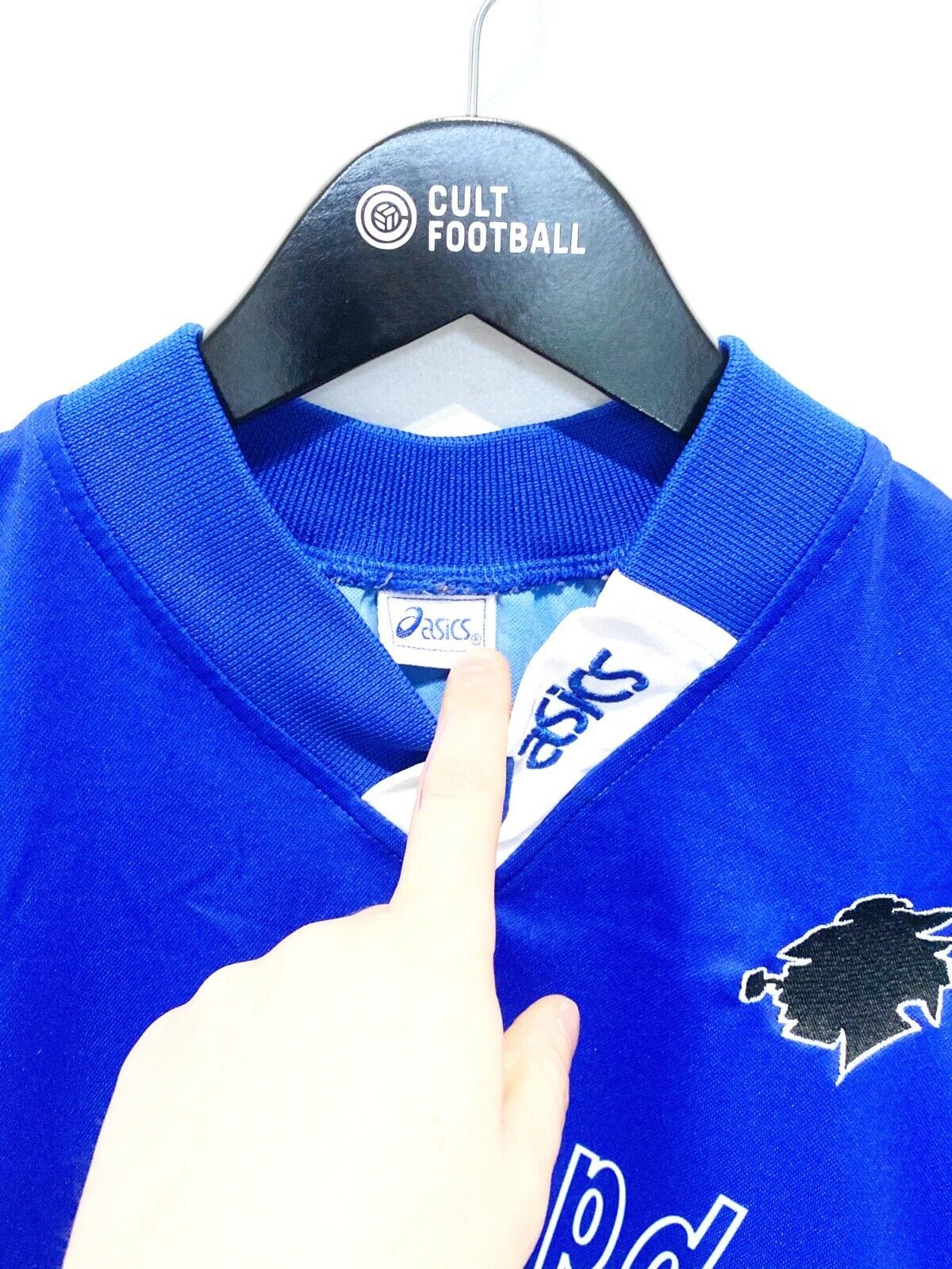 1996/97 SAMPDORIA Vintage Asics Football Training Shirt Jersey (L) Veron Mancini