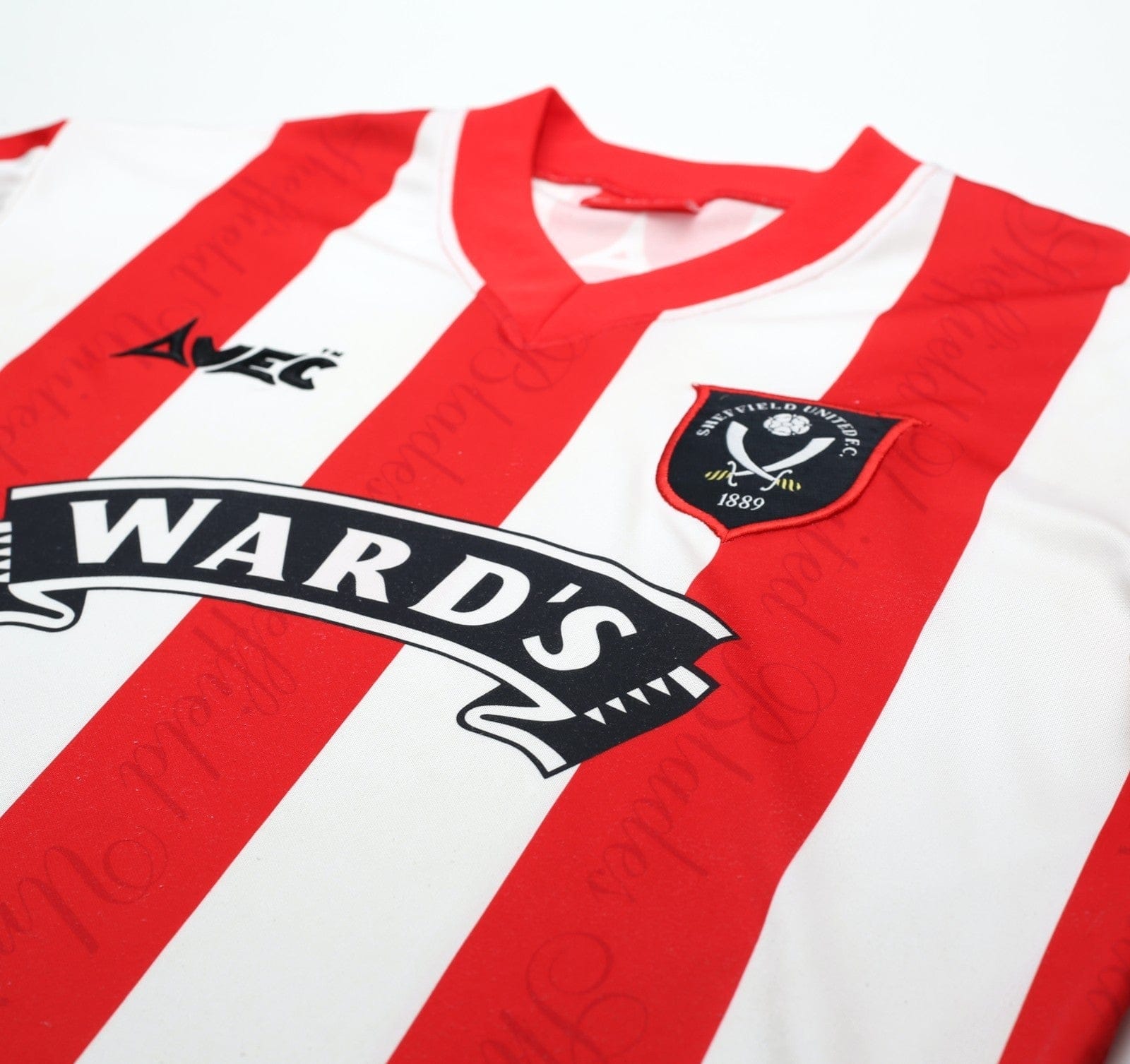 1996/97 SHEFFIELD UNITED Vintage Avec Home Football Shirt (L) 42/44