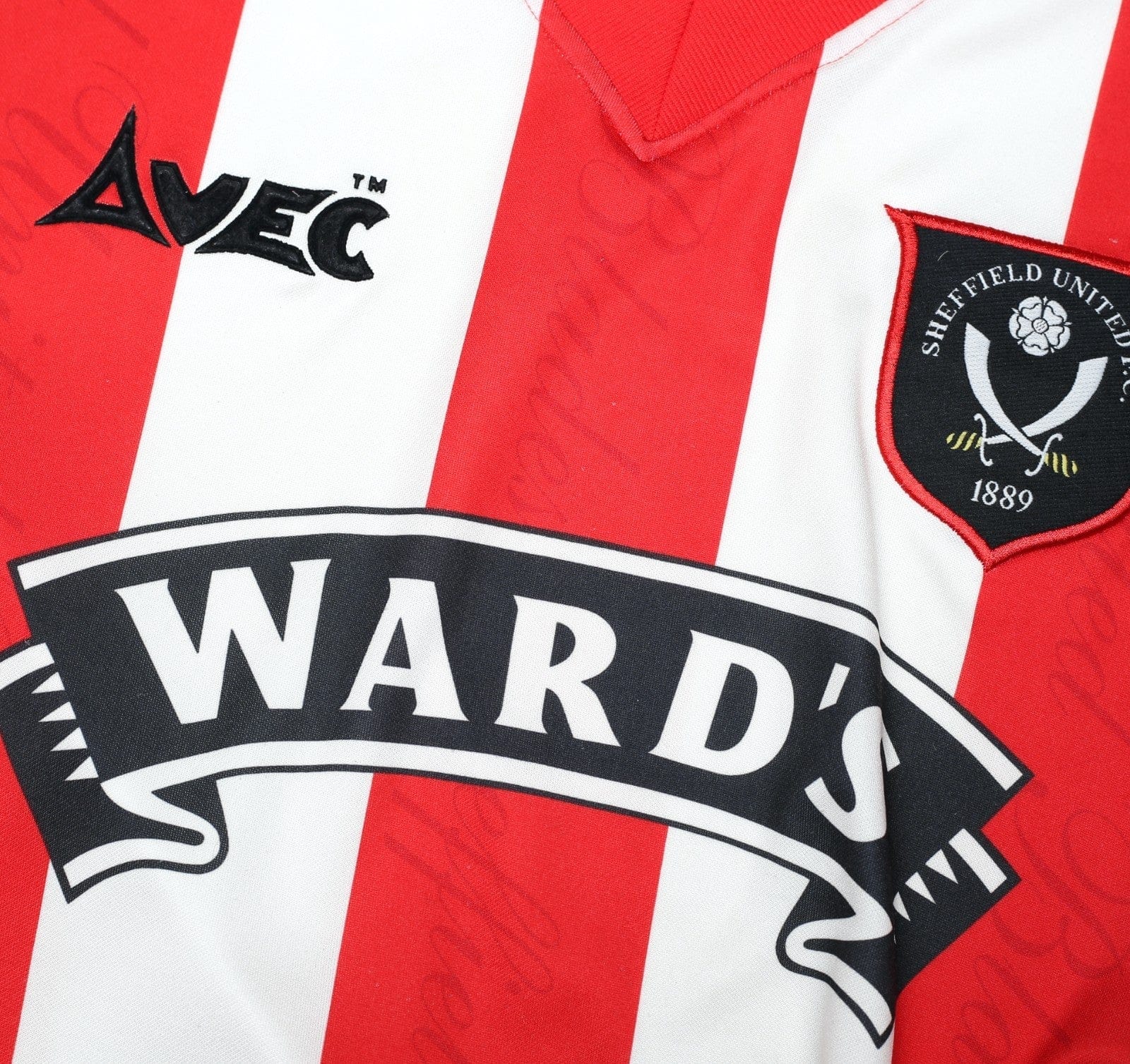 1996/97 SHEFFIELD UNITED Vintage Avec Home Football Shirt (L) 42/44