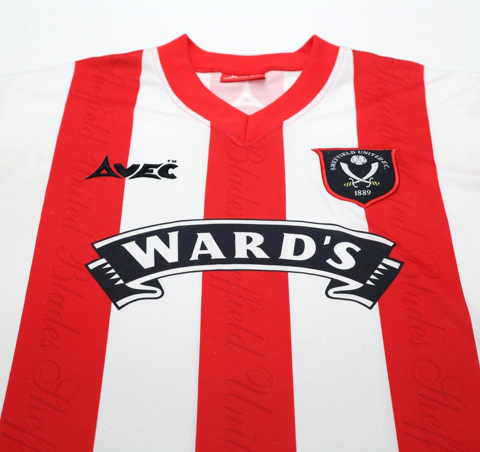 1996/97 SHEFFIELD UNITED Vintage Avec Home Football Shirt (L) 42/44