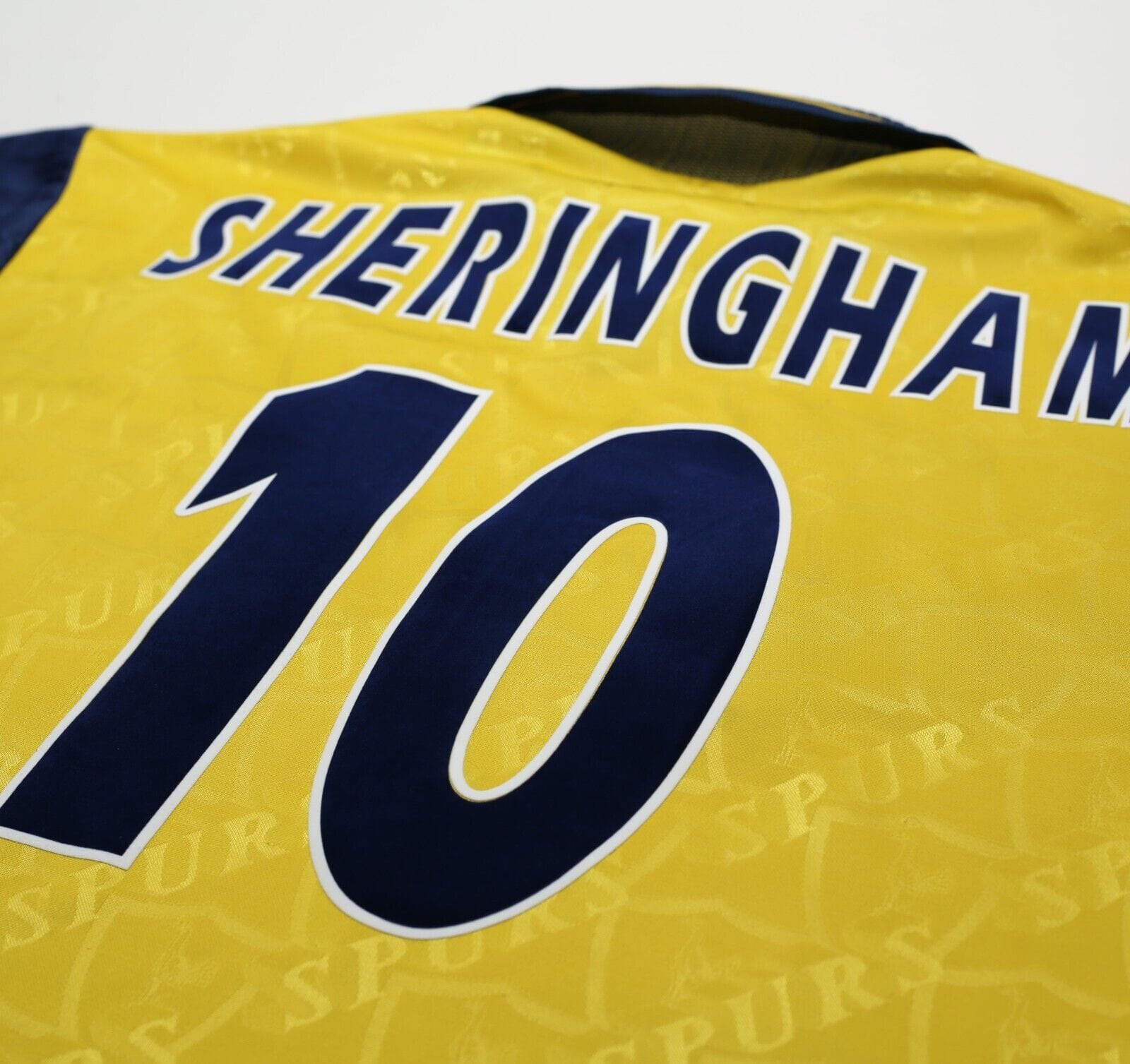1996/97 SHERINGHAM #10 Tottenham Hotspur Vintage PONY Away Football Shirt (M)