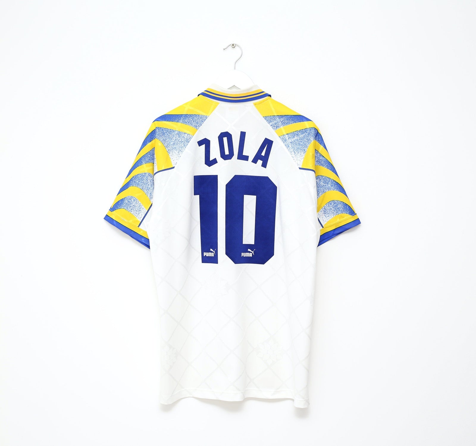 1996/97 ZOLA #10 Parma Vintage PUMA Home Football Shirt Jersey (XL)