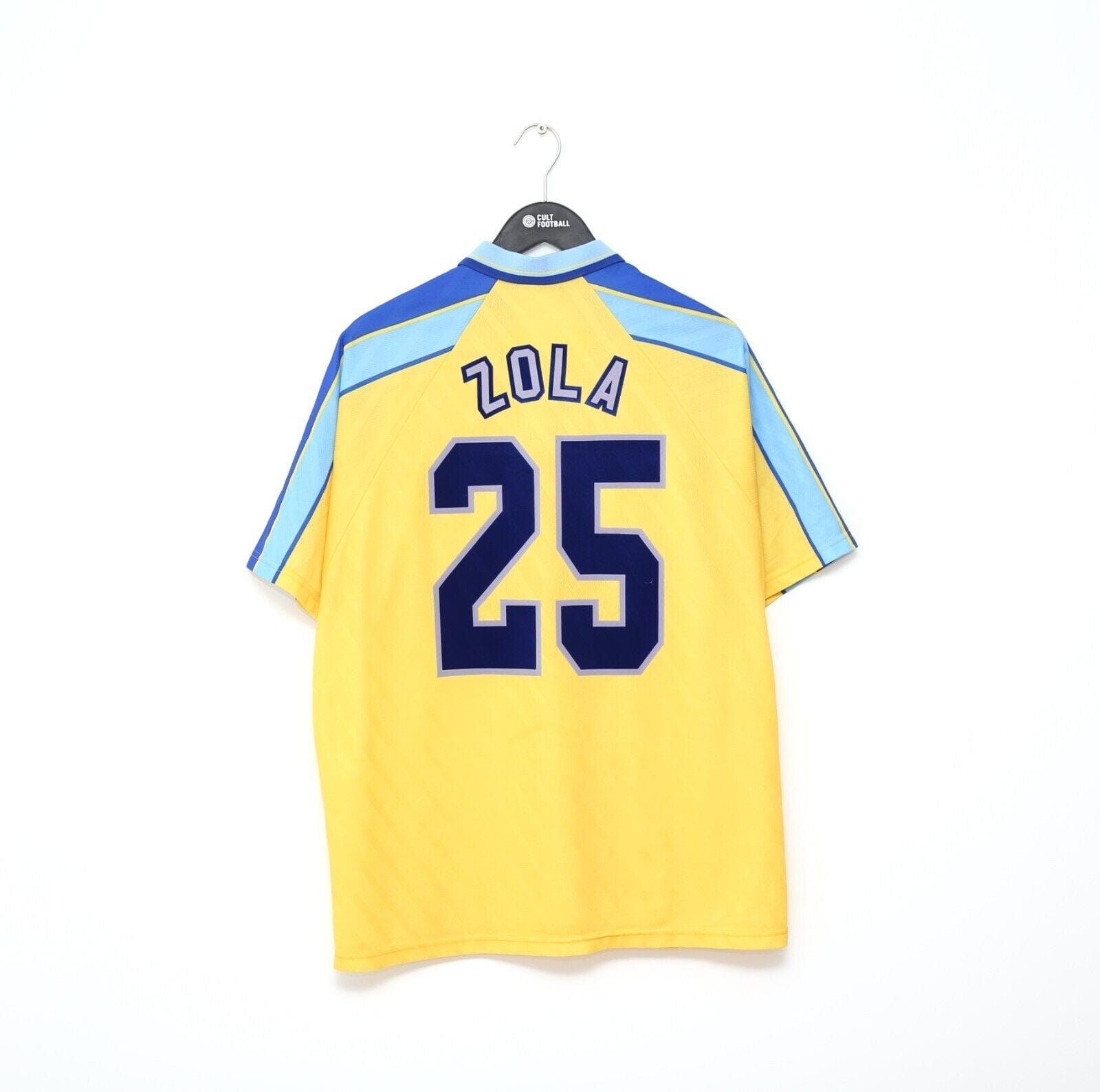 1996/97 ZOLA #25 Chelsea Vintage Umbro Away Football Shirt Jersey (XL) Italy