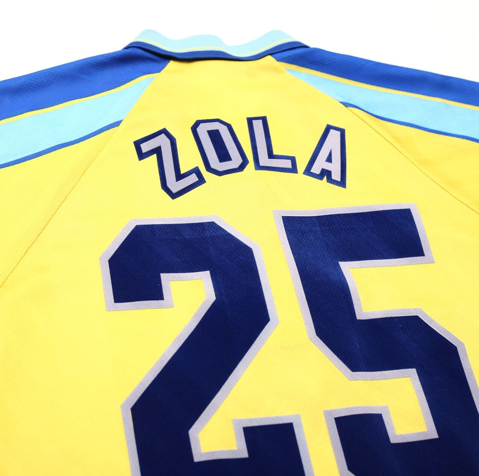 1996/97 ZOLA #25 Chelsea Vintage Umbro Away Football Shirt Jersey (XL) Italy