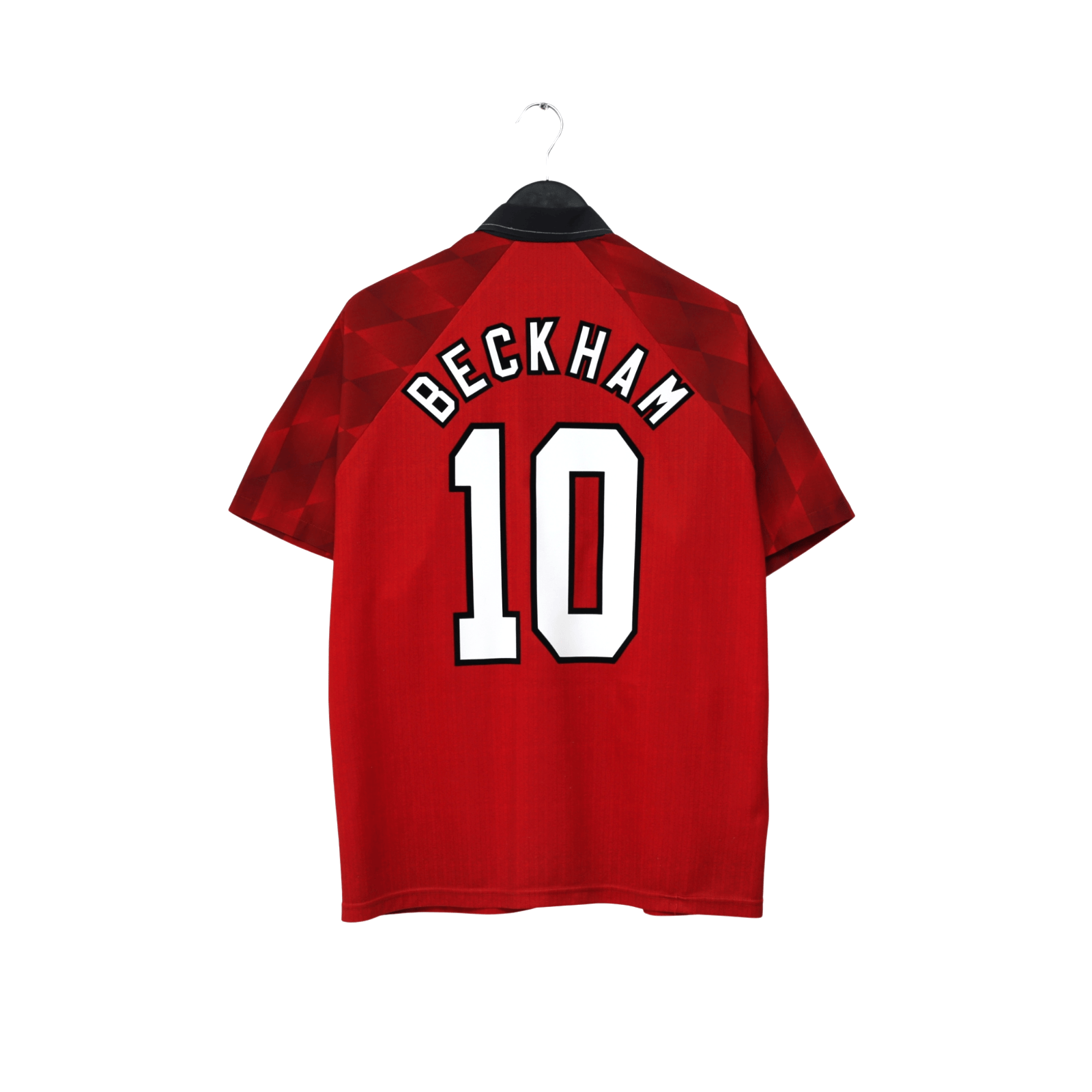 1996/98 Beckham #10 Manchester United Vintage Umbro Home Football Shirt (L)