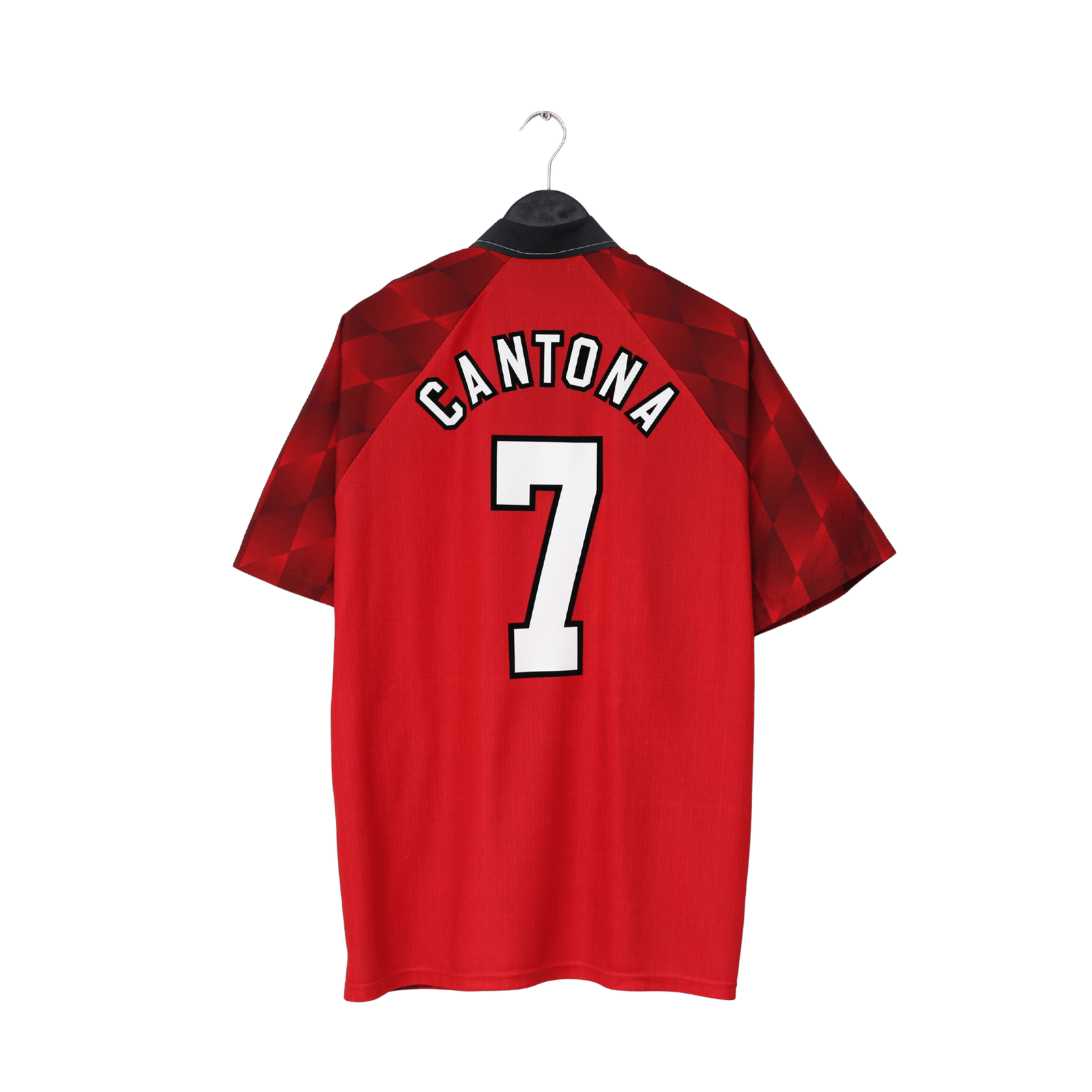 1996/98 CANTONA #7 Manchester United Vintage Umbro Home Football Shirt (XL)