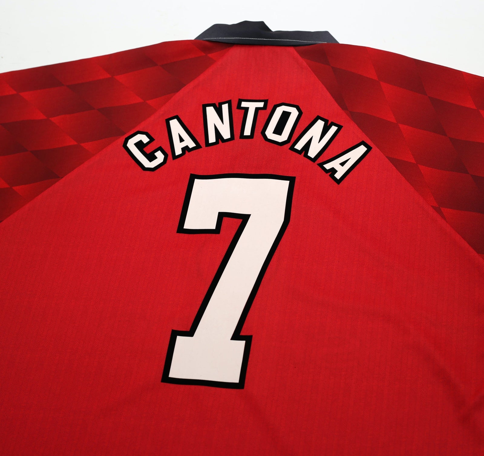 1996/98 Cantona #7 Manchester United Vintage Umbro Home Football Shirt (XL)