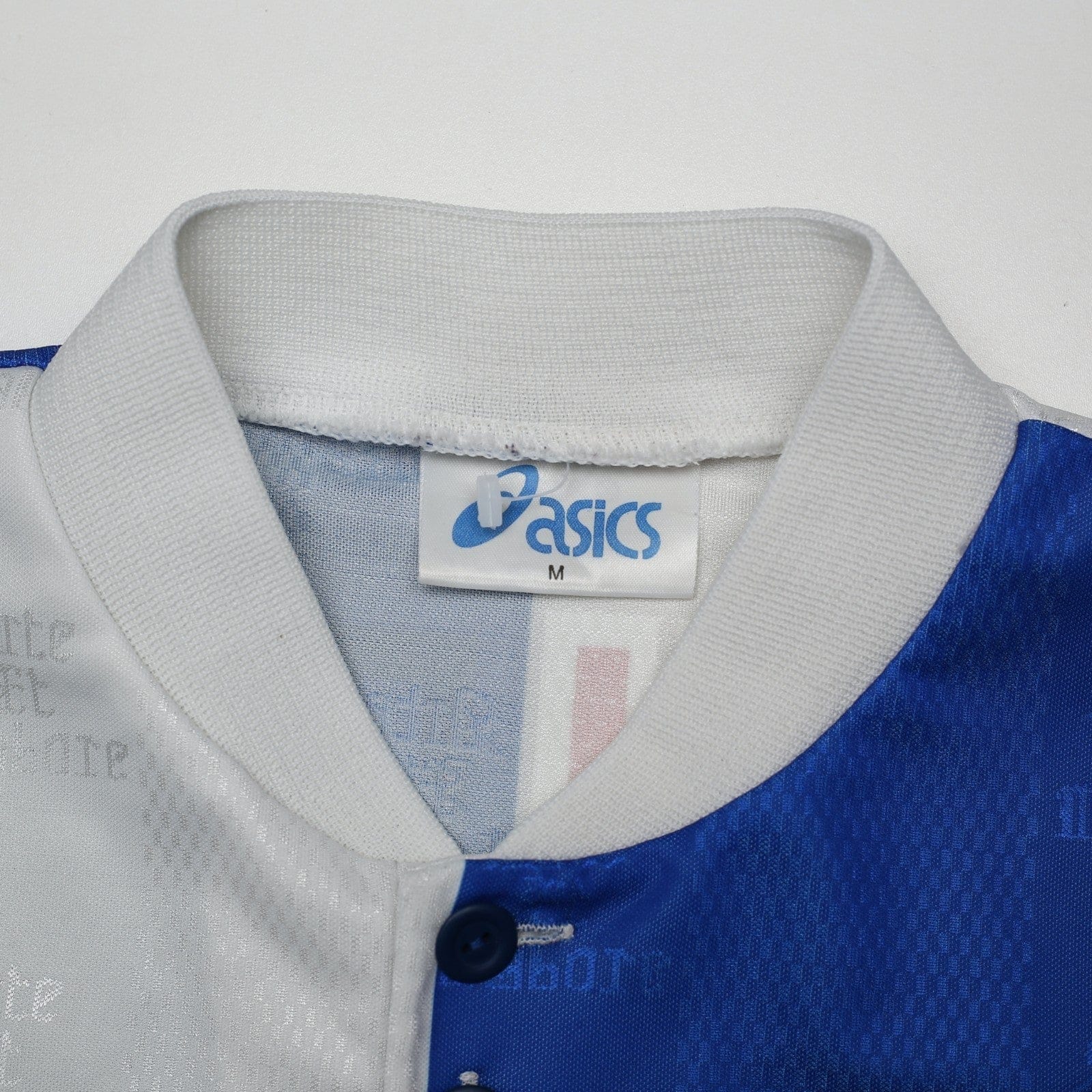 1996/98 Duff #32 Blackburn Rovers Vintage ASICS Home Football Shirt (M)