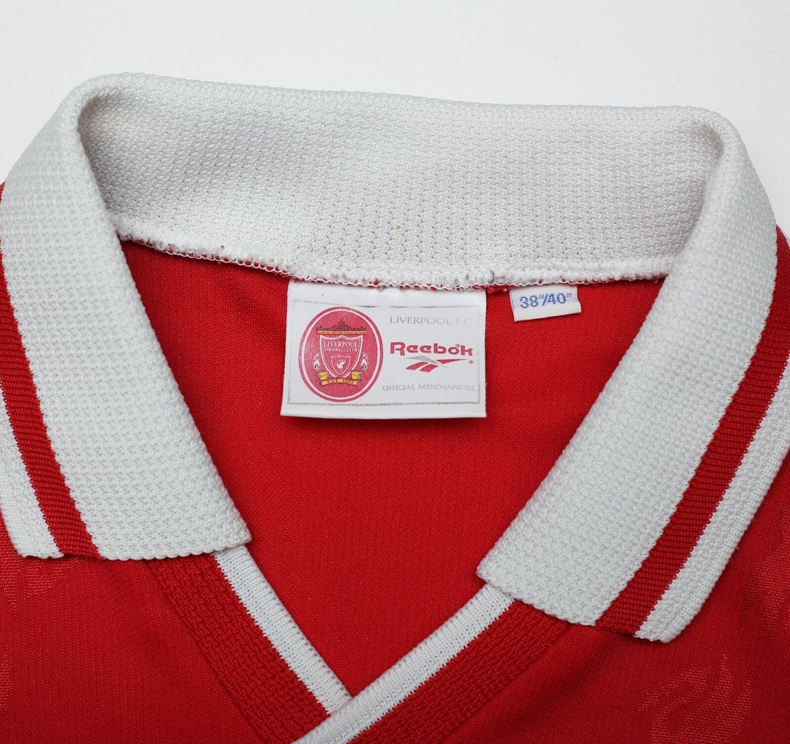 1996/98 FOWLER #9 Liverpool Vintage Reebok Home Football Shirt (M) 38/40