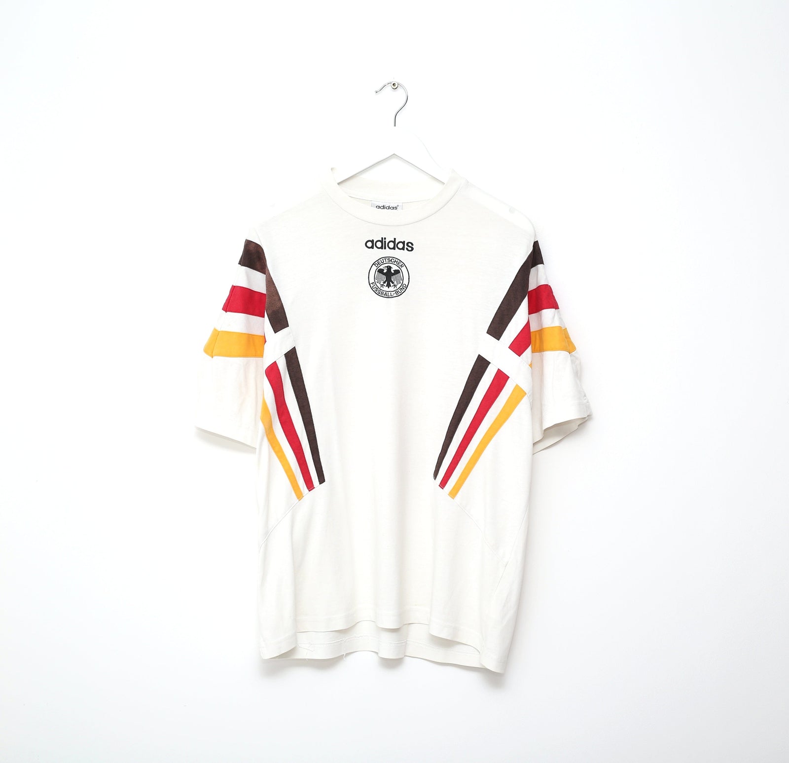 1996/98 GERMANY Vintage adidas Cotton Football Training Tee Shirt (XL)