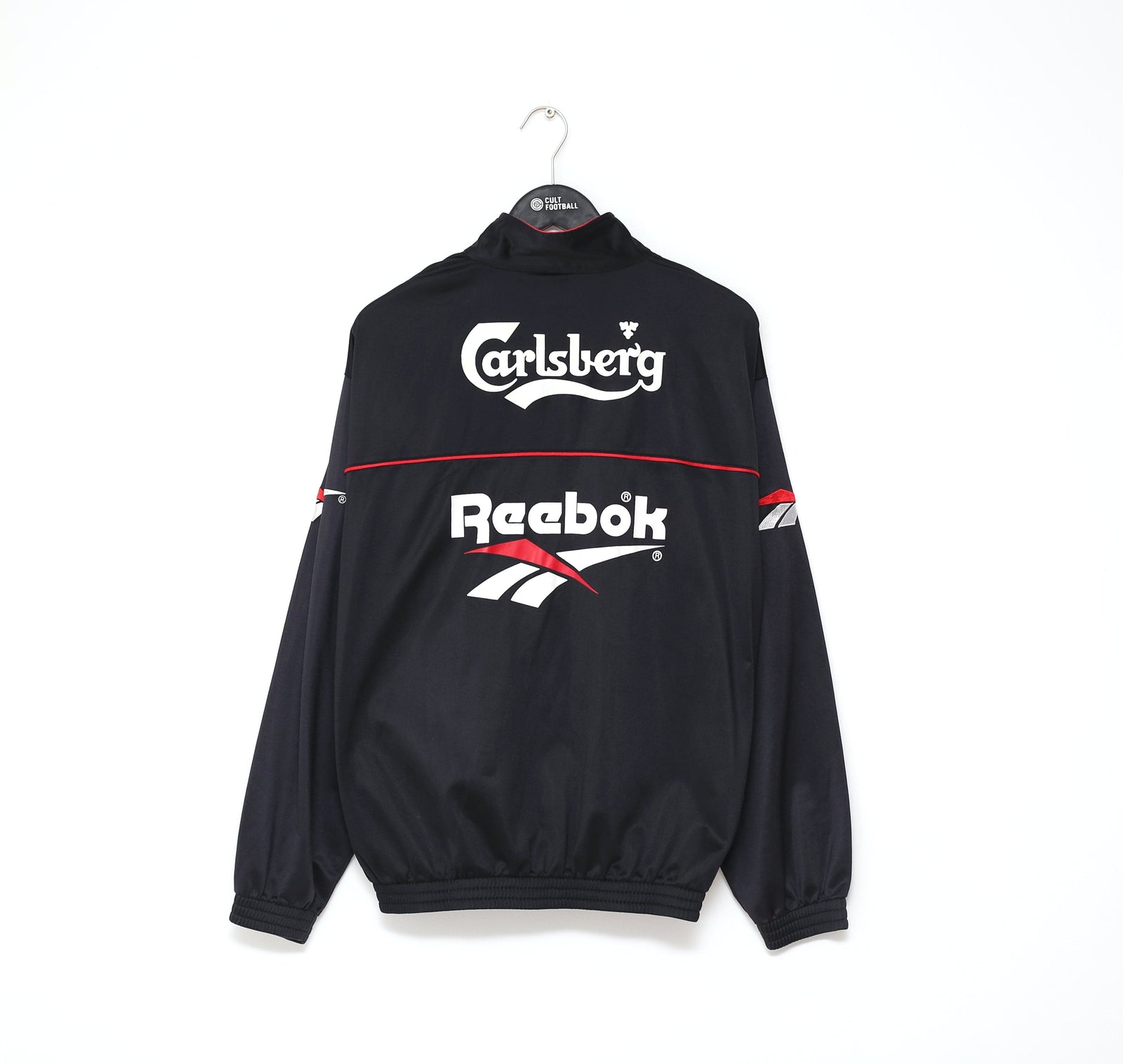 1996/98 LIVERPOOL Vintage Reebok Full Football Tracksuit Jacket Track Top (L)