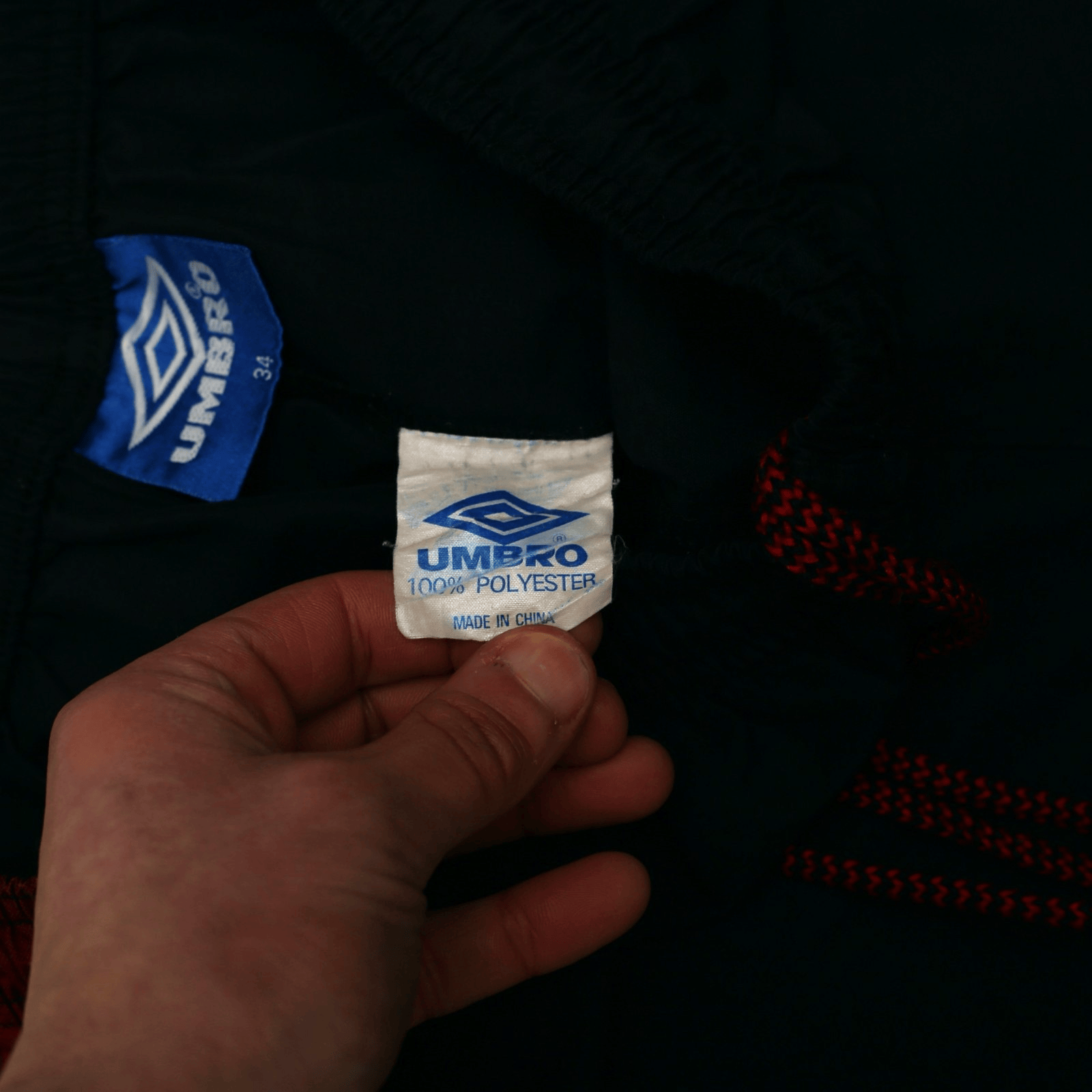 1996/98 Manchester United Vintage Umbro Home Change Football Shorts (34 Waist)