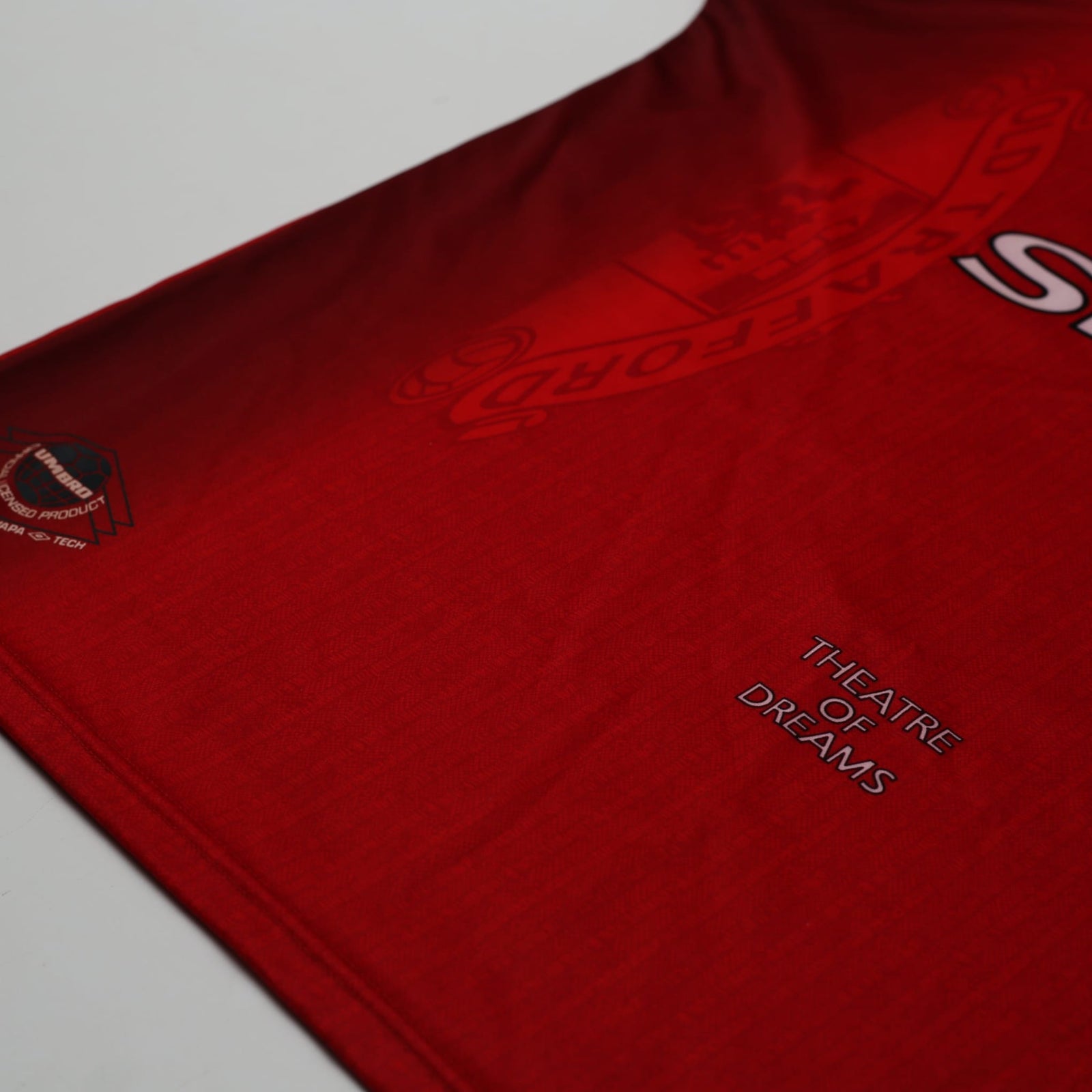 1996/98 Poborsky #15 Manchester United Vintage Umbro Home Football Shirt (XL)
