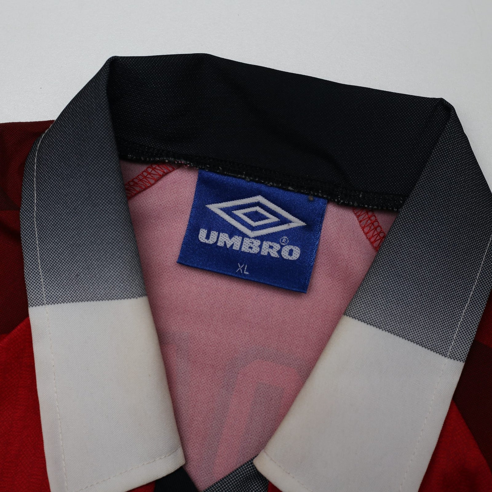 1996/98 Poborsky #15 Manchester United Vintage Umbro Home Football Shirt (XL)