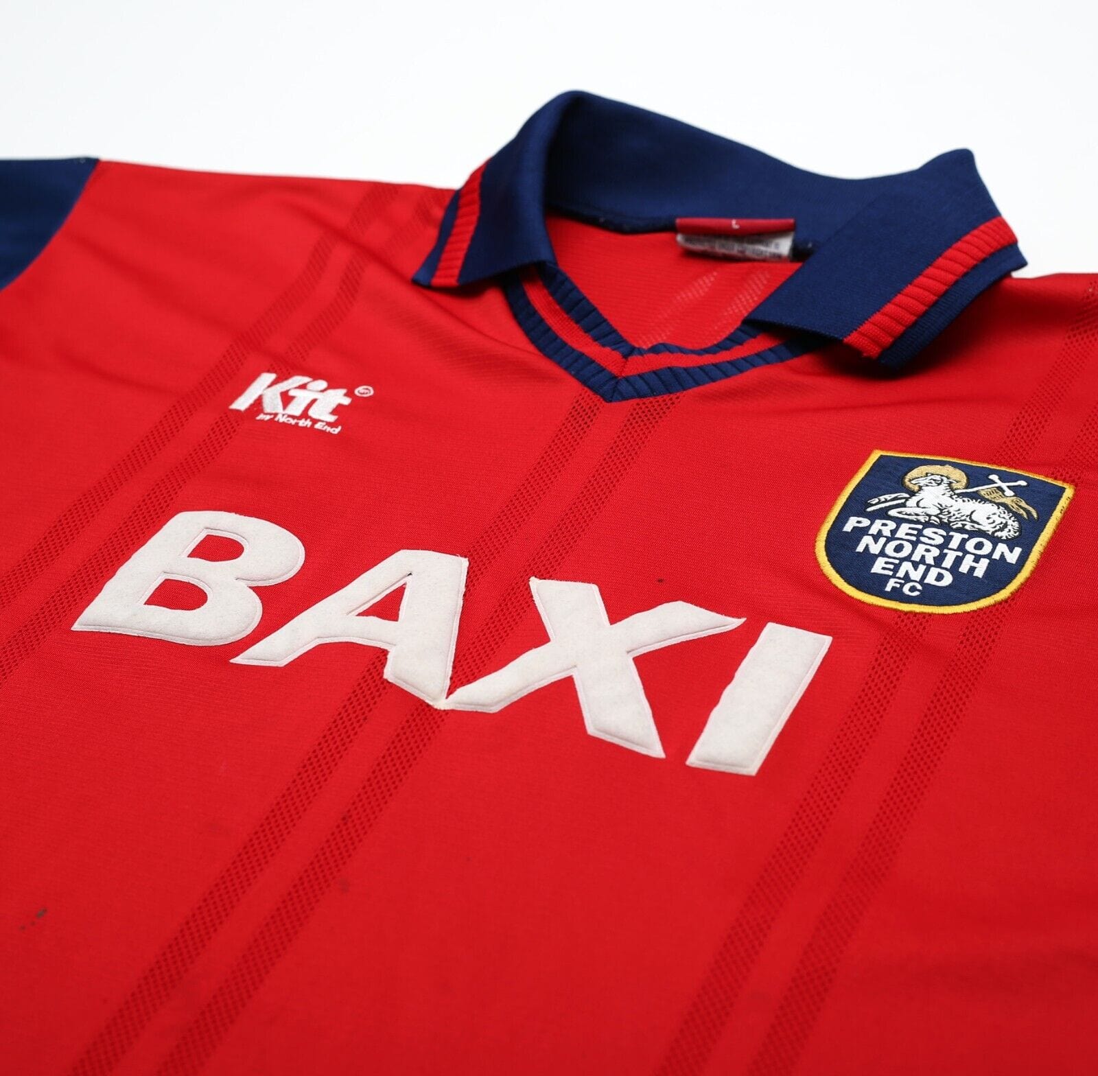 1996/98 PRESTON Vintage KIT By North End Football Away Shirt (L)