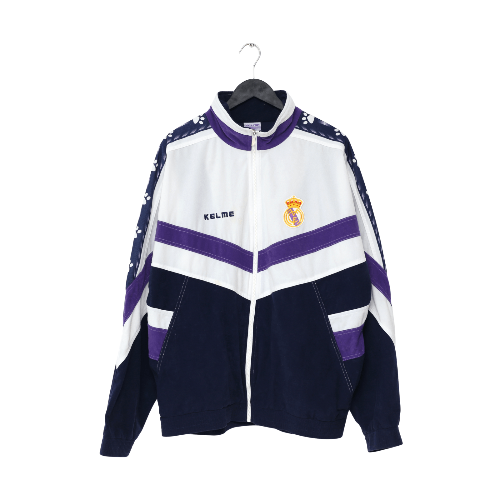 1996/98 REAL MADRID Vintage Kelme Football Track Top Jacket (XL/XXL)