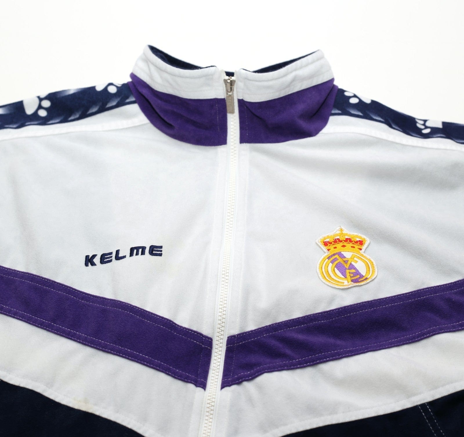 1996/98 REAL MADRID Vintage Kelme Football Track Top Jacket (XL/XXL)
