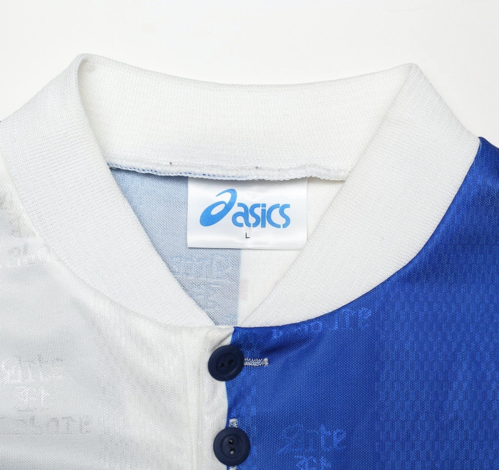 1996/98 SUTTON #9 Blackburn Rovers Vintage ASICS Home Football Shirt (L)