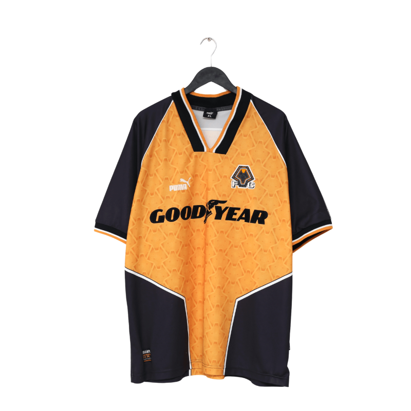 1996/98 WOLVERHAMPTON WANDERERS Vintage PUMA Home Football Shirt (XL) Wolves