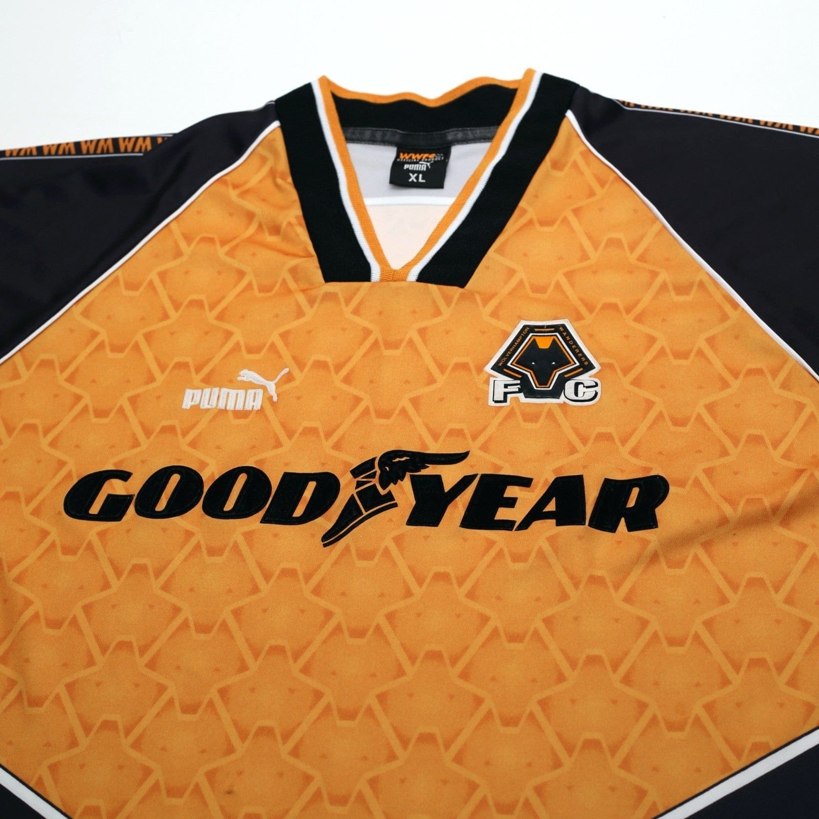 1996/98 Wolverhampton Wanderers Vintage PUMA Home Football Shirt (XL) Wolves
