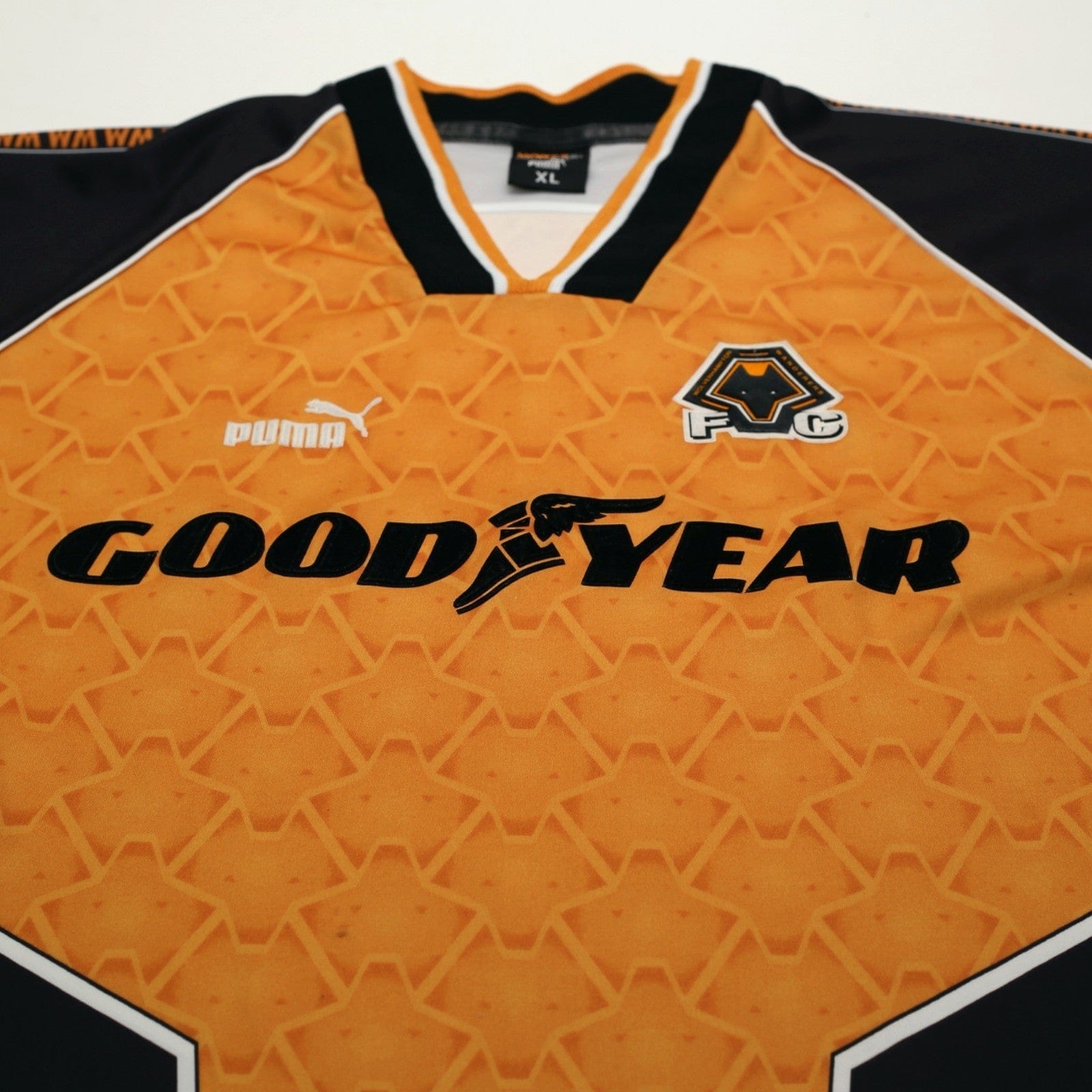 1996/98 Wolverhampton Wanderers Vintage PUMA Home Football Shirt (XL) Wolves