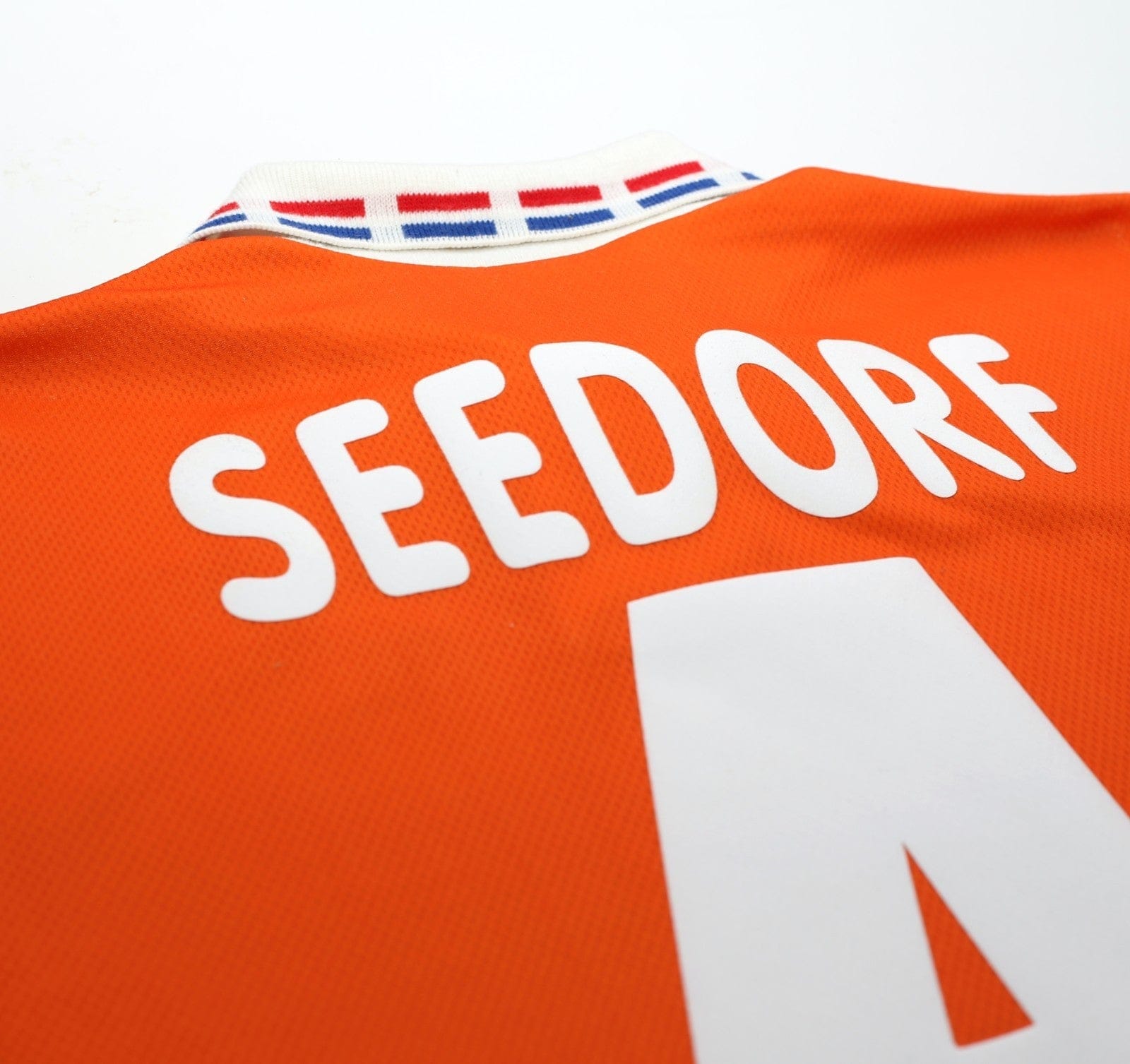 1996 SEEDORF #4 Holland Vintage Lotto Home Football Shirt (XL) Netherlands