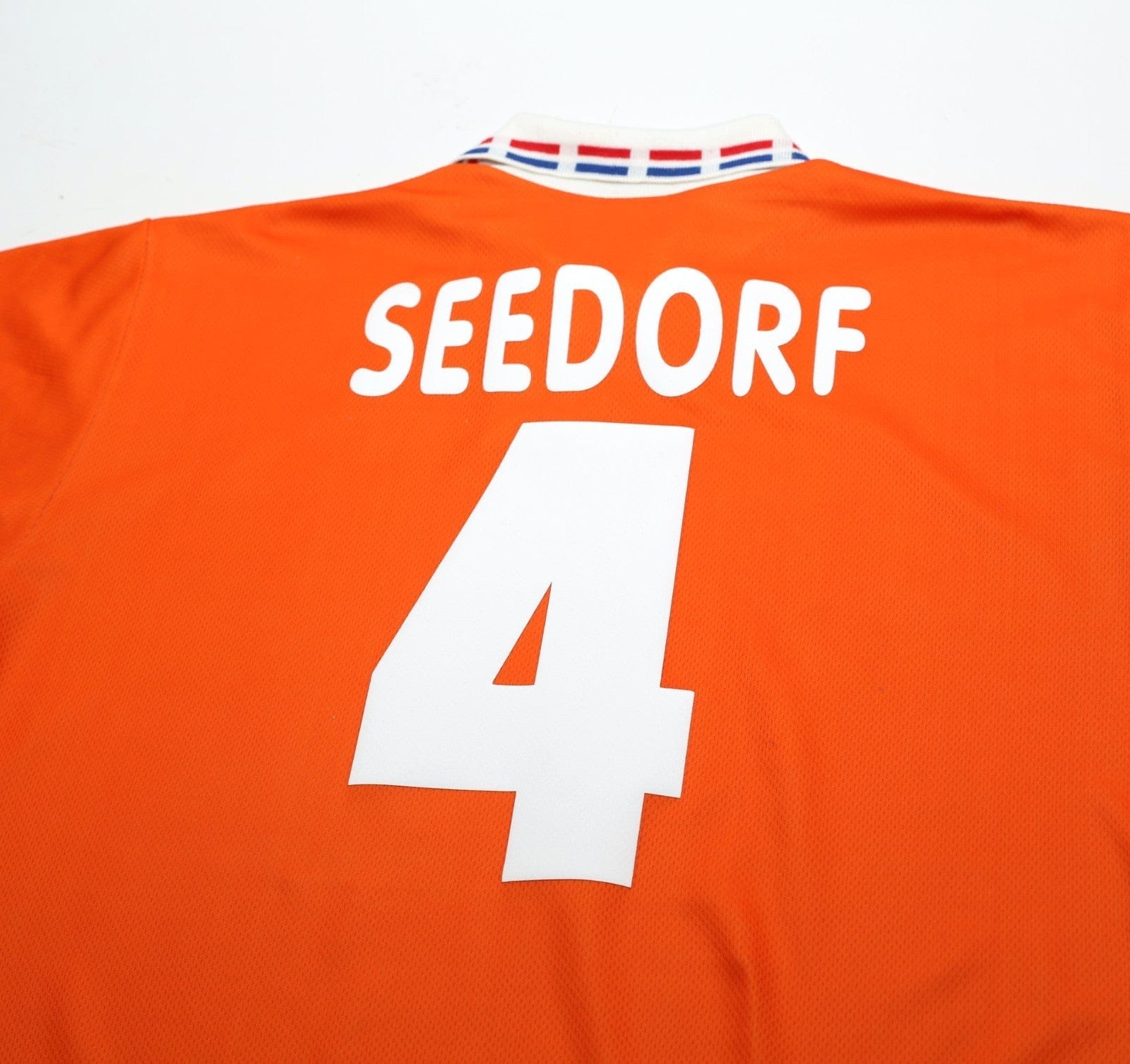1996 SEEDORF #4 Holland Vintage Lotto Home Football Shirt (XL) Netherlands