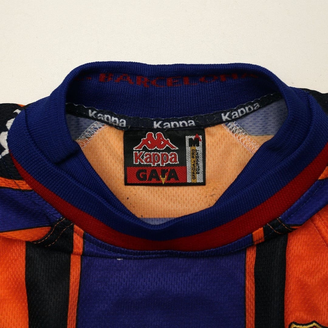1997/98 Barcelona Vintage Kappa Away Football Shirt (M)