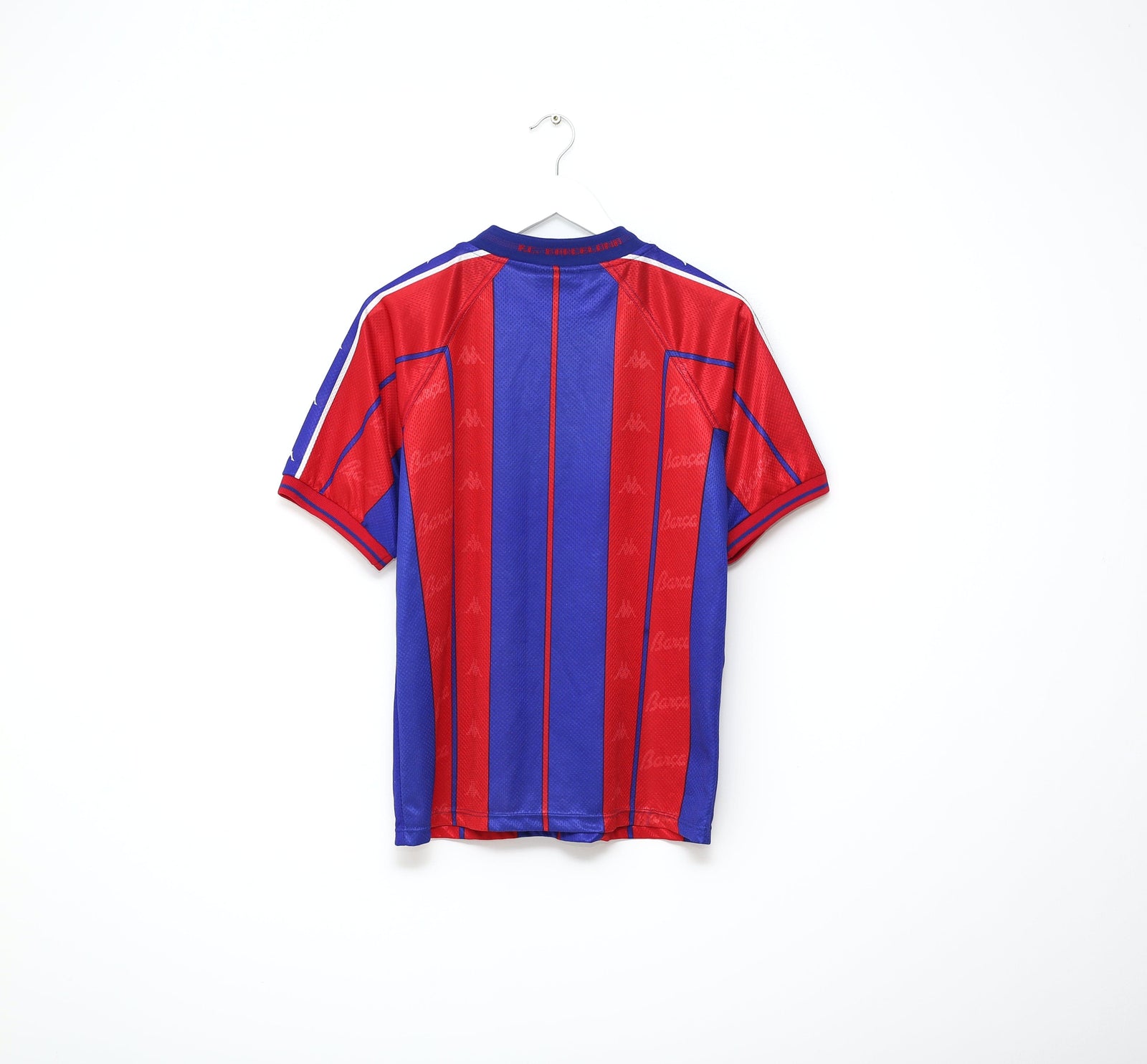 1997/98 BARCELONA Vintage Kappa Home Football Shirt Jersey (S/M)