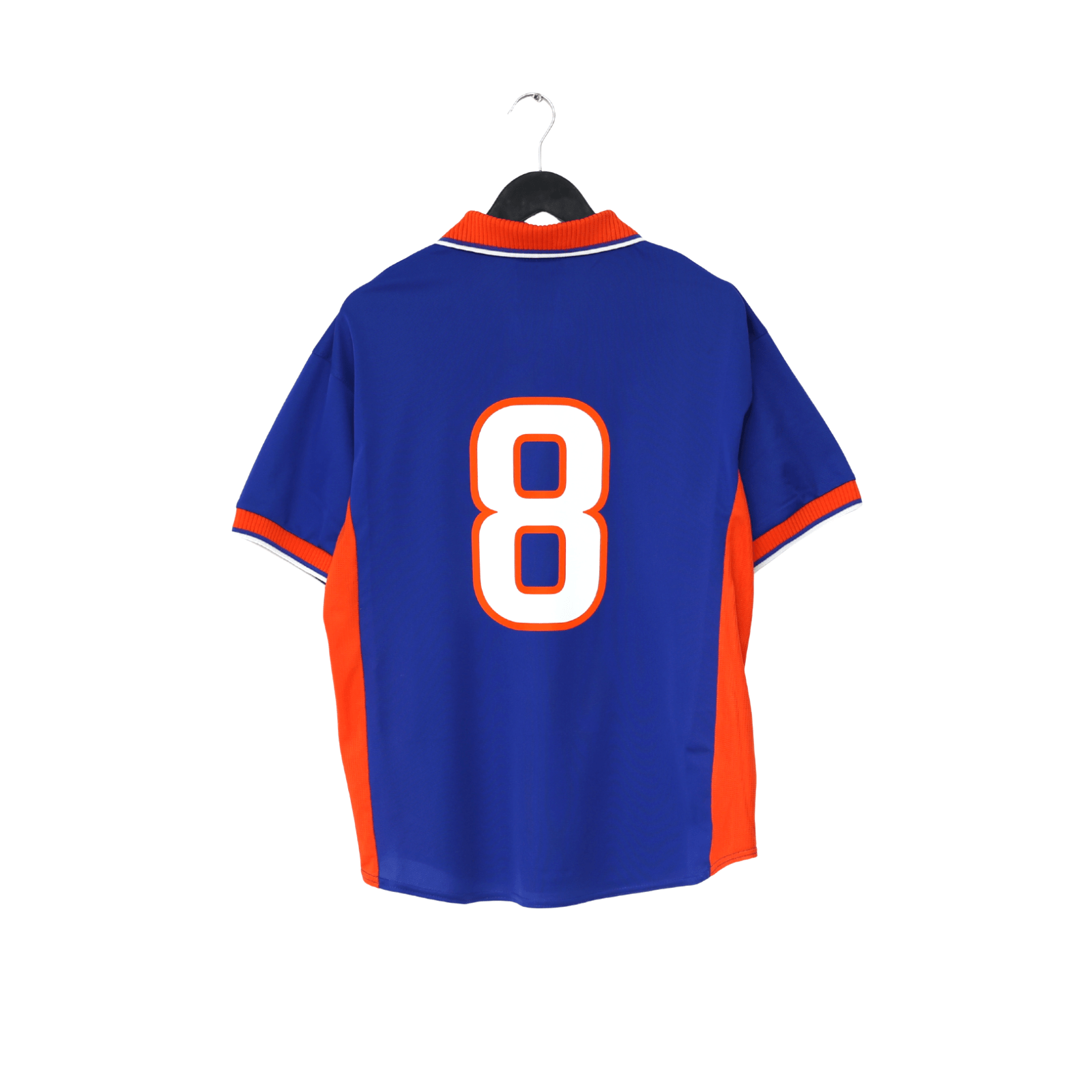 1997/98 BERGKAMP #8 Holland Vintage Nike Away Football Shirt (L) Netherlands