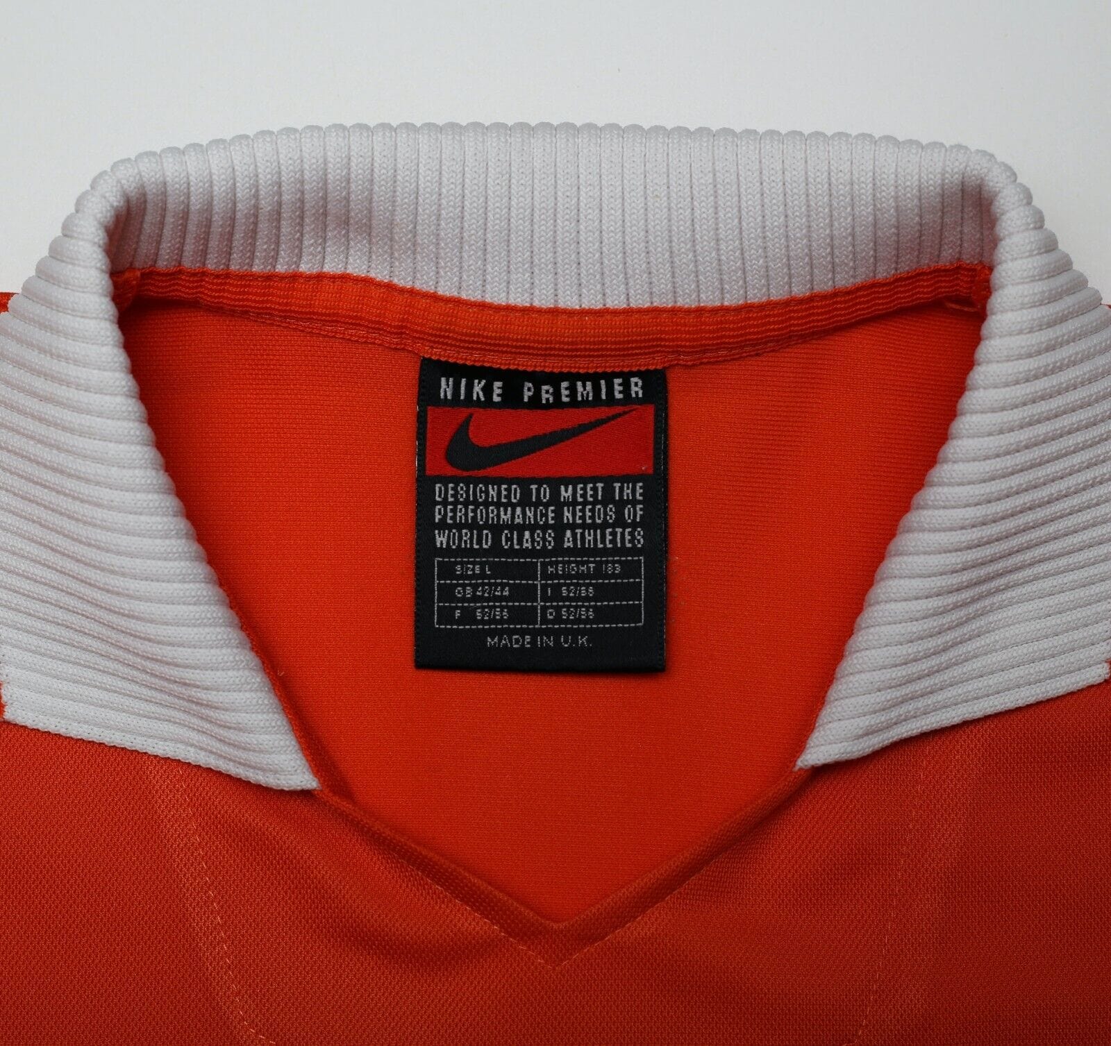 1997/98 BERGKAMP #8 Holland Vintage Nike Home Football Shirt (L)