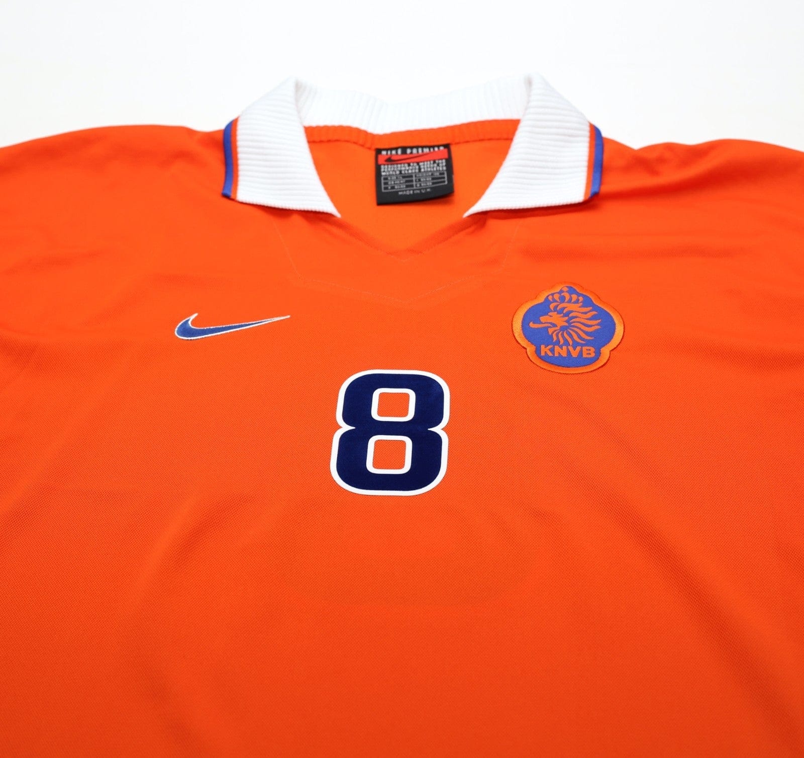 1997/98 BERGKAMP #8 Holland Vintage Nike Home Football Shirt (XL) Netherlands