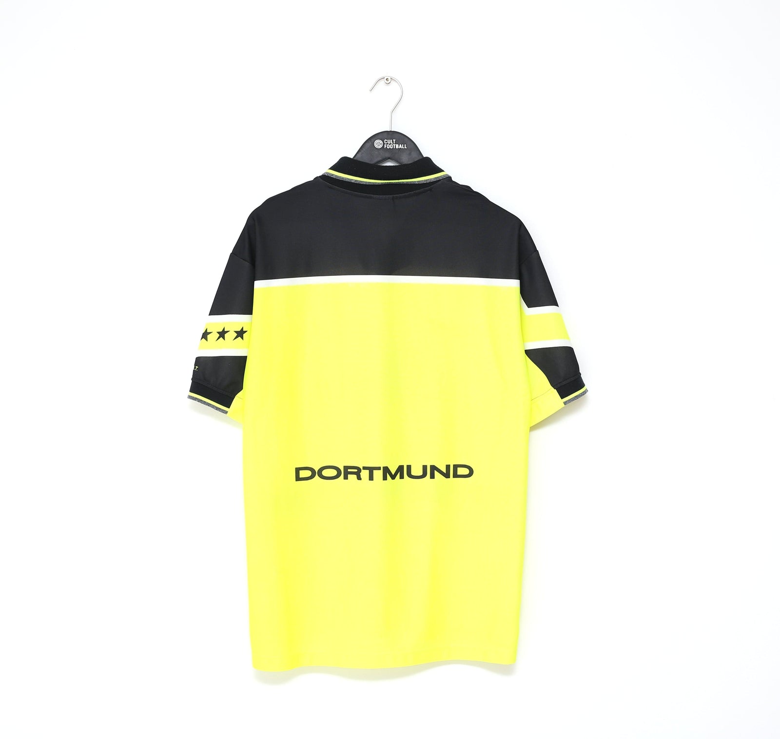 1997/98 BORUSSIA DORTMUND Vintage Nike Home Football Shirt Jersey (L)