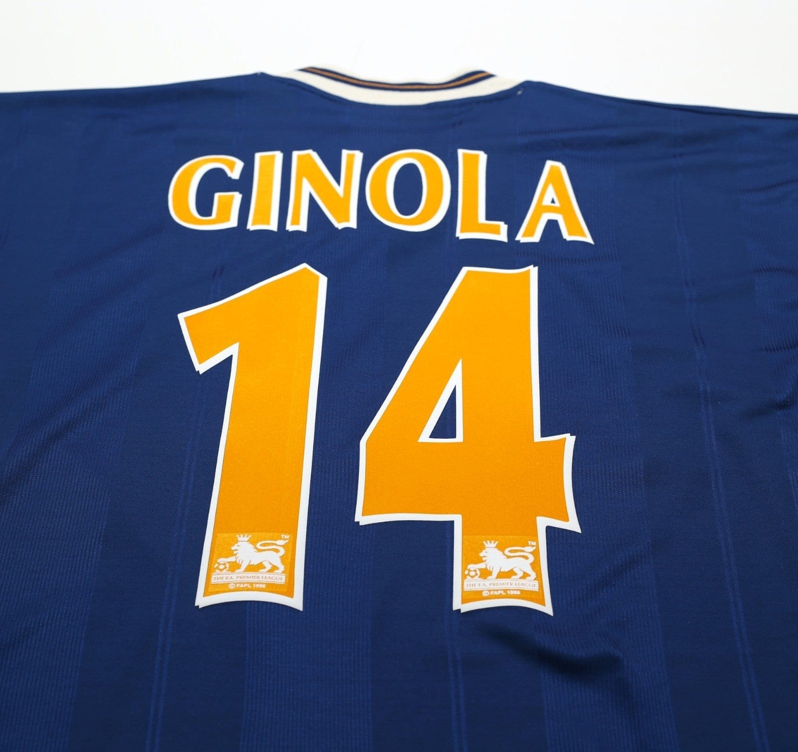 1997/98 GINOLA #14 Tottenham Hotspur Vintage PONY Away Football Shirt (M)