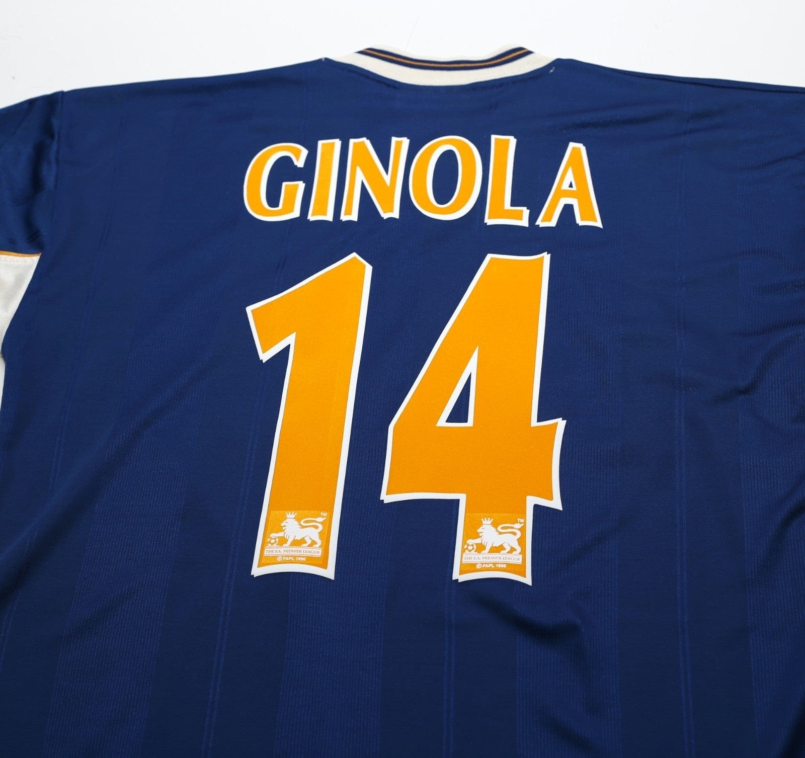 1997/98 GINOLA #14 Tottenham Hotspur Vintage PONY Away Football Shirt (M)